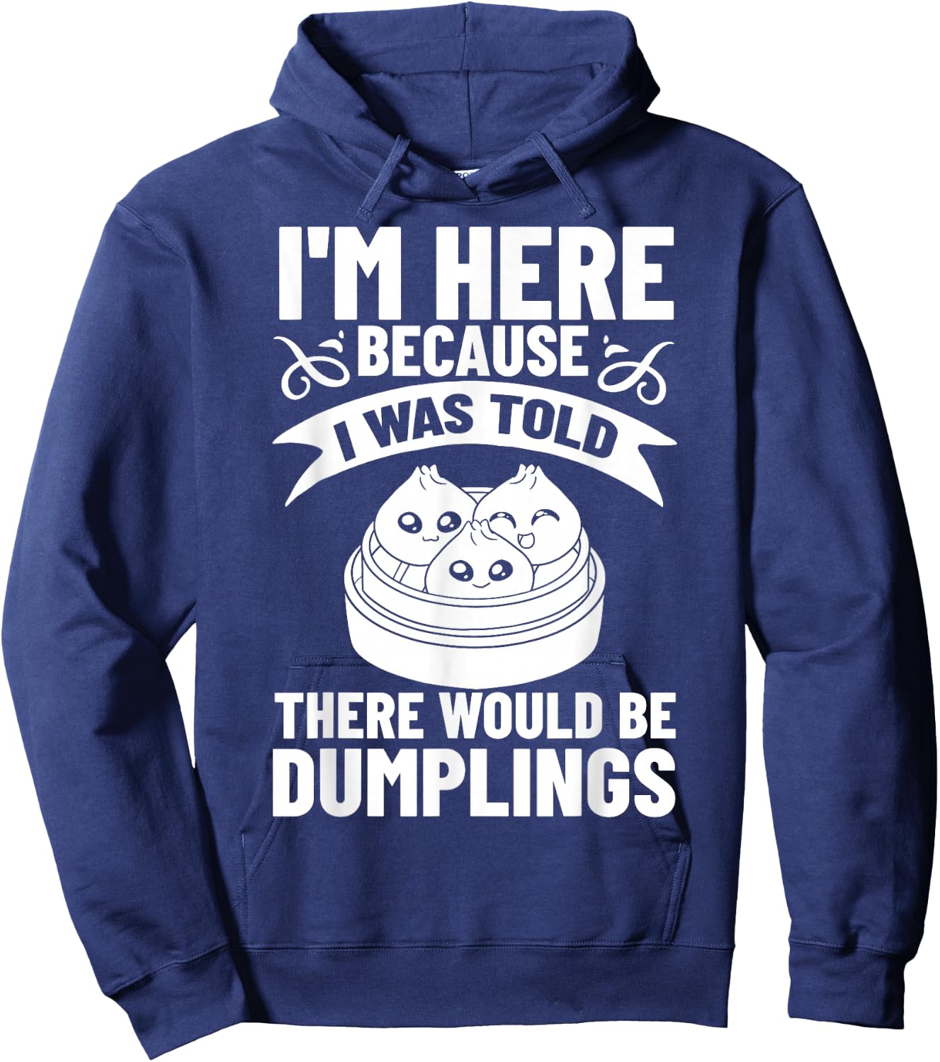 Dumpling Dim Sum Recipes Soup Vegetarian Hoodie - Hoodie | Navy