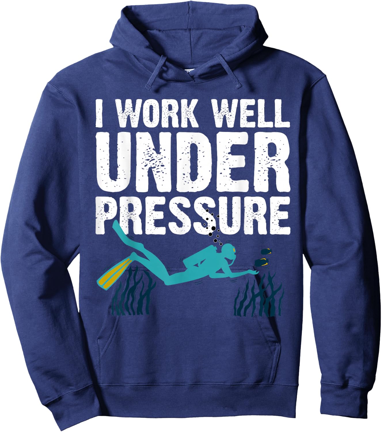 Cool Scuba Diving Women Ocean Scuba Diver Snorkeling Hoodie - Hoodie | Navy