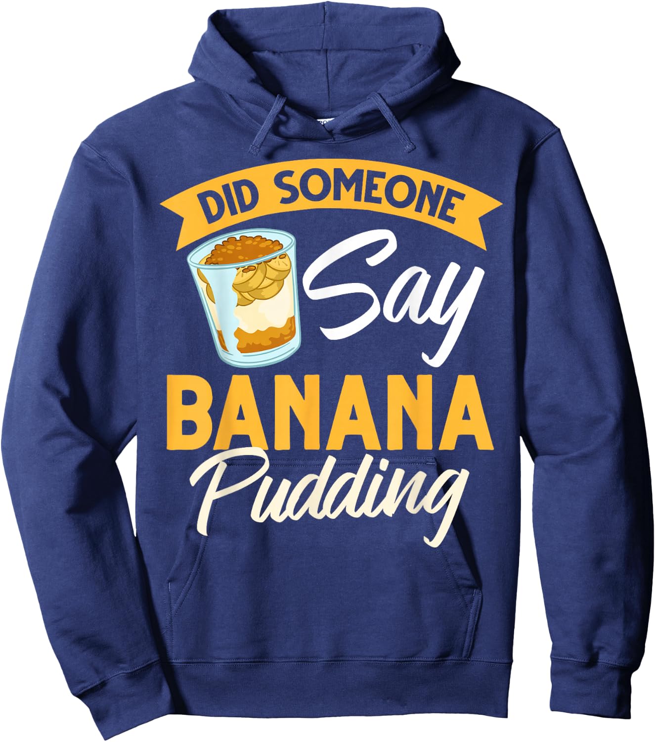 Banana Pudding Recipe Ice Cream Hoodie - Hoodie | Navy