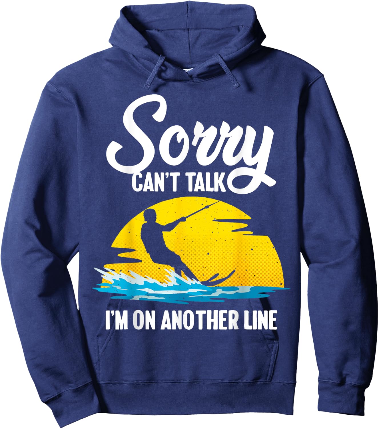 Funny Water Ski Designs Women Water Skier Athletes Hoodie - Hoodie | Navy