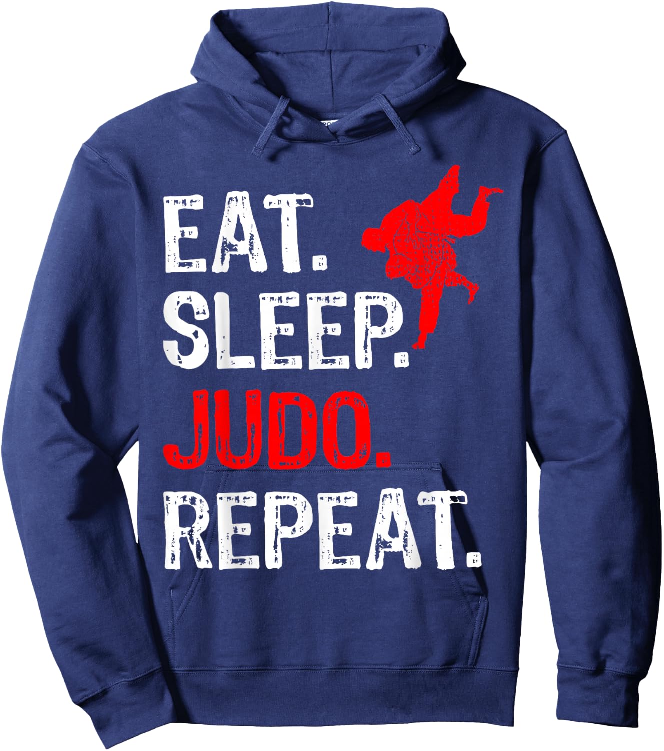 Eat Sleep Judo Repeat Judo Player Funny Hoodie - Hoodie | Navy