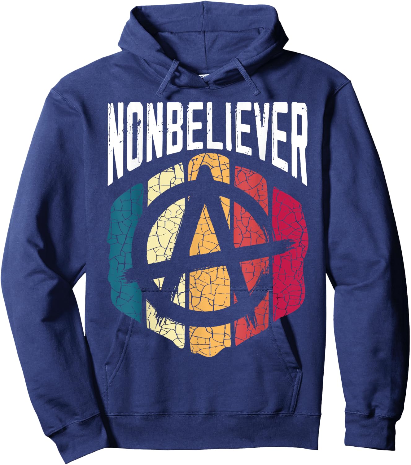 Nonbeliever Anti-Religion Agnostic Blackcraft Atheist Hoodie - Hoodie | Navy