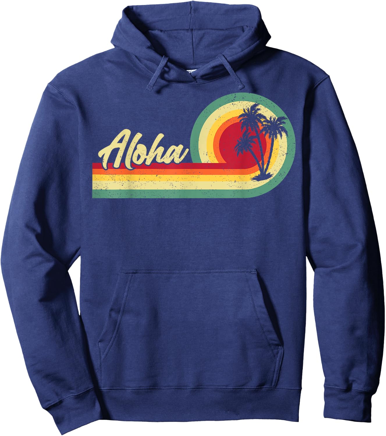 Palm Tree Summer Tropical Beach Aloha Hawaii Hawaiian Island Men Women Kids Hoodie - Hoodie | Navy