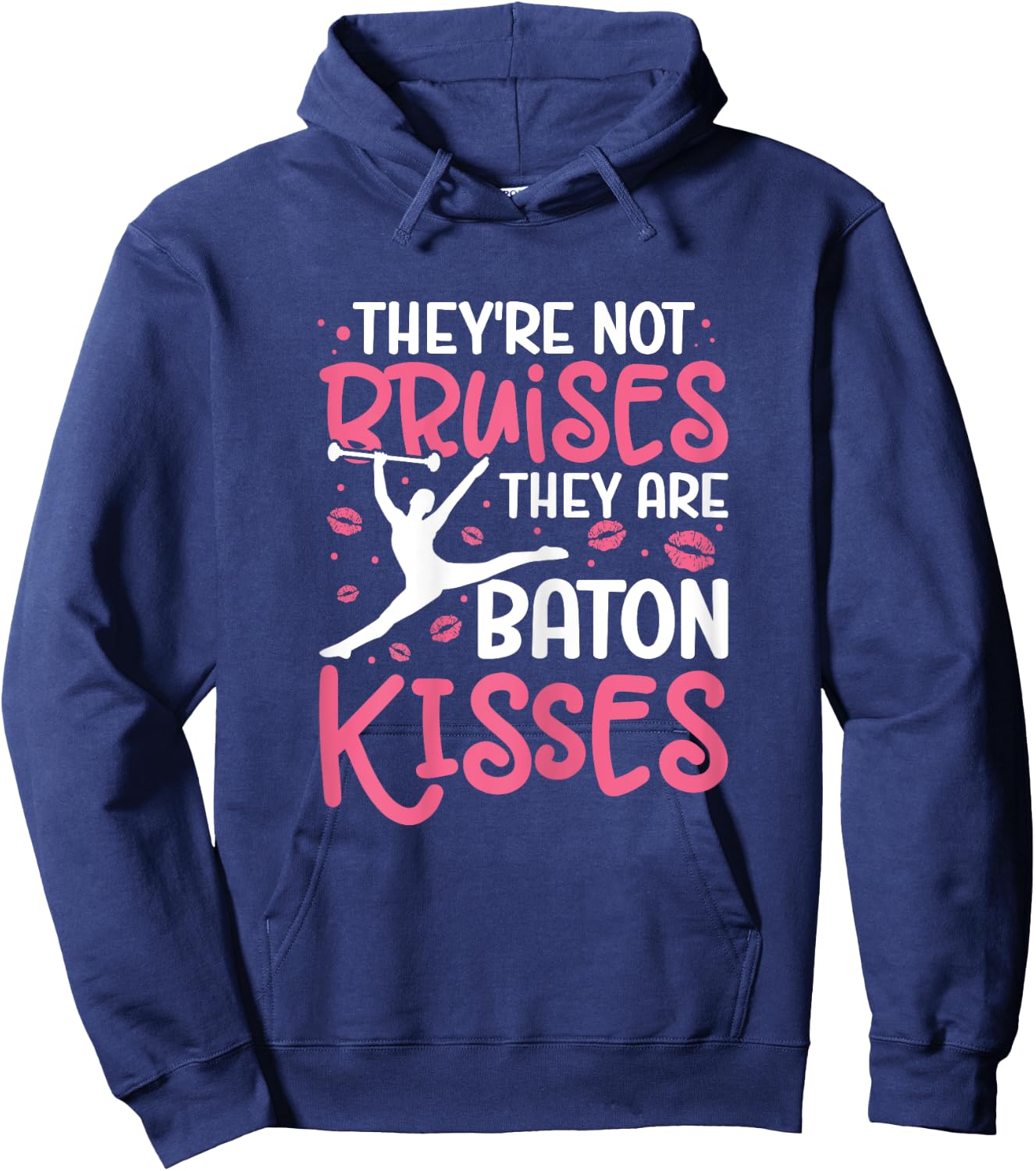 Baton Twirler Majorette Twirling Girl Dance Baton Gymnastics Hoodie - Hoodie | Navy