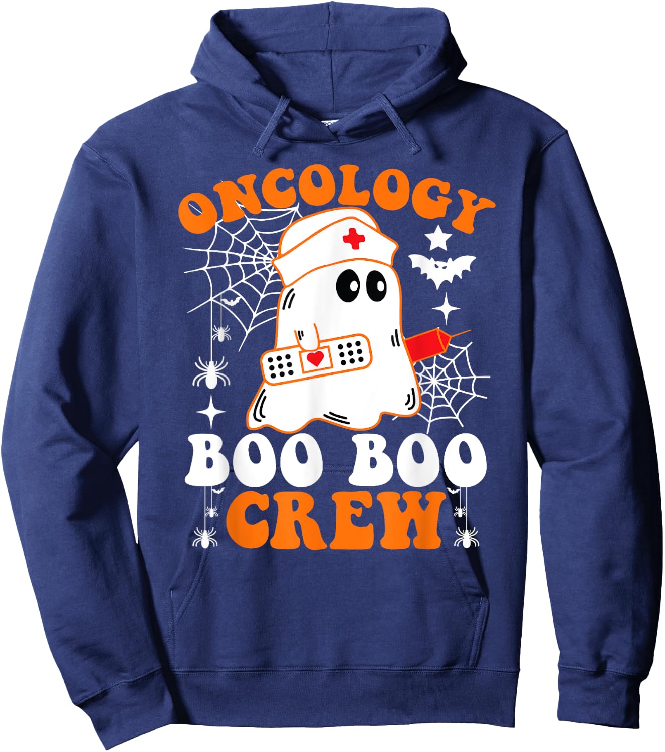 Oncology Boo Boo Crew Shirt Funny Nurse Ghost Halloween Hoodie - Hoodie | Navy