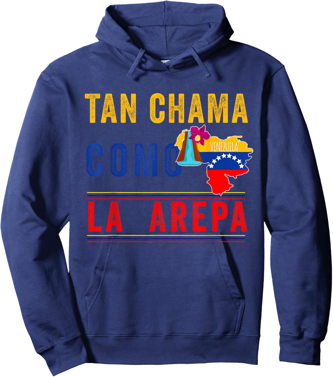Venezuela Flag Pride Bandera Venezolana Camiseta Arepa Mujer Hoodie - Hoodie | Navy