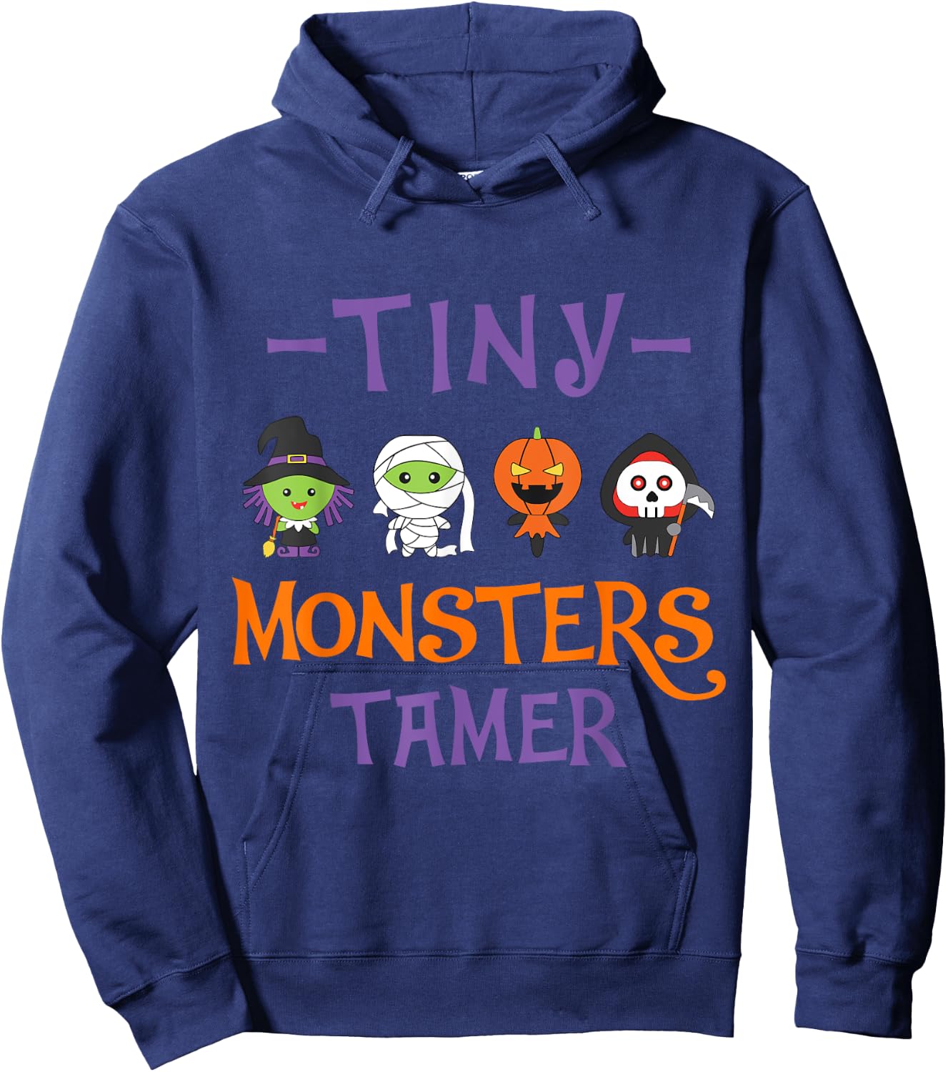 Tine MOnsters Tamer Funny Halloween Teacher Men Women Hoodie - Hoodie | Navy