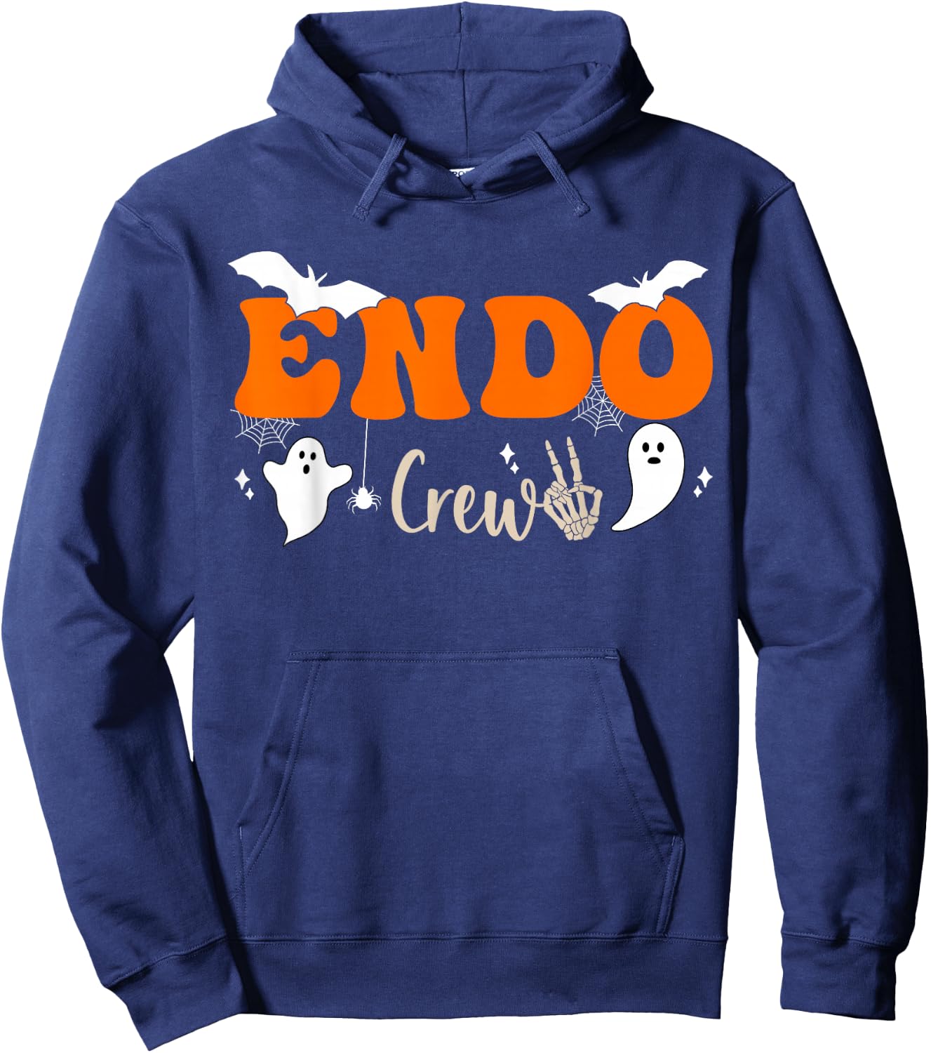 Halloween Endoscopy Crew Ghosts Pumpkin ENDO Nurse Squad Hoodie - Hoodie | Navy