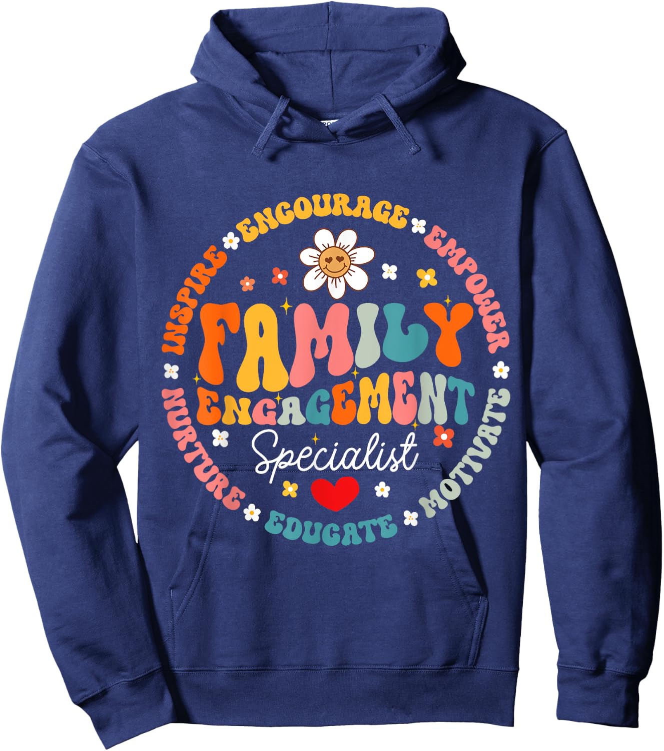 Family Engagement Specialist Appreciation Back to School Hoodie - Hoodie | Navy