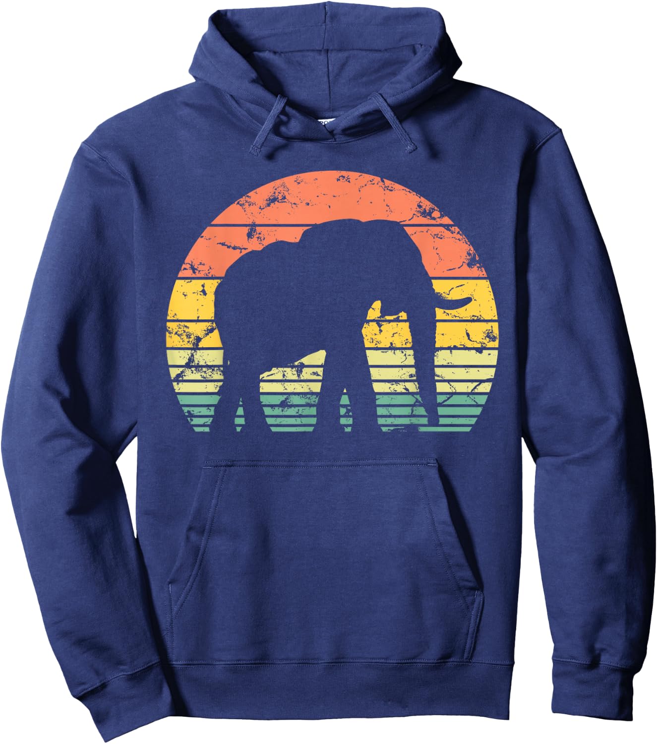 Elephant Lover Retro Animals Men Women Kids Safari Vintage Hoodie - Hoodie | Navy
