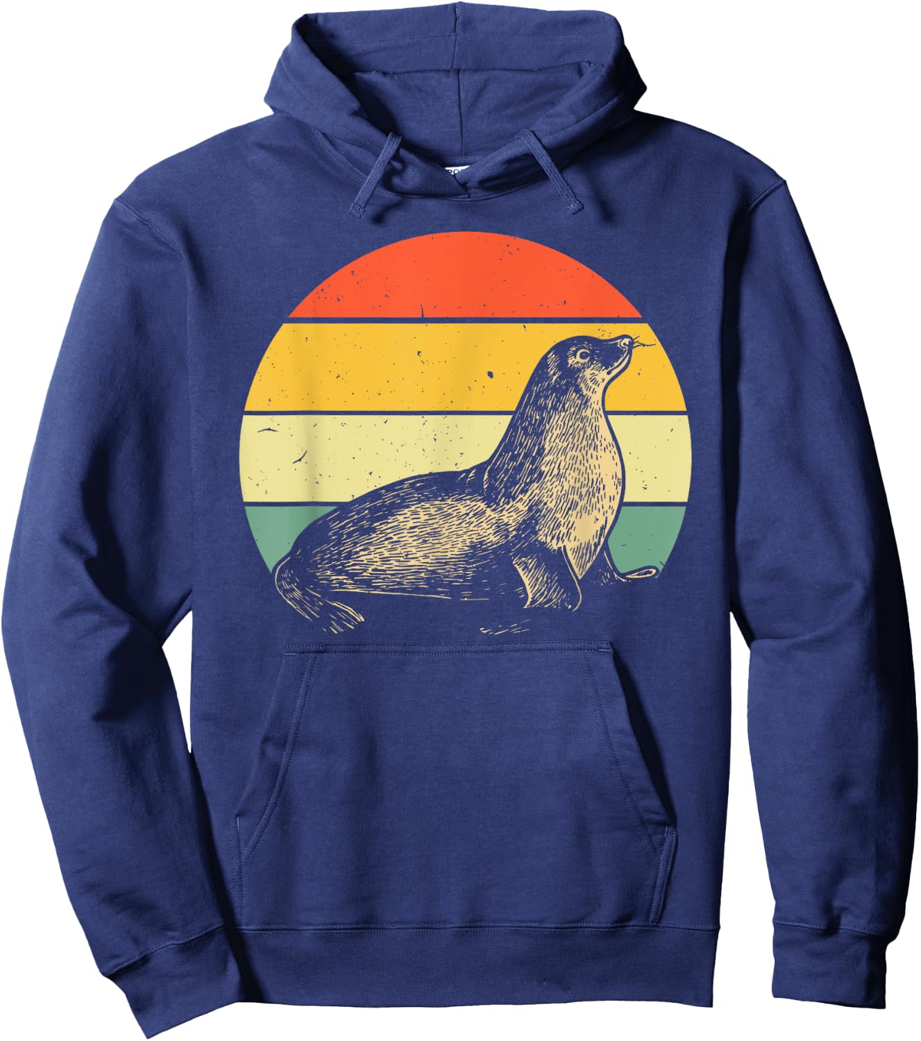 Cute Seal Women Kids Pinniped Sea Lion Seal Animal Hoodie - Hoodie | Navy