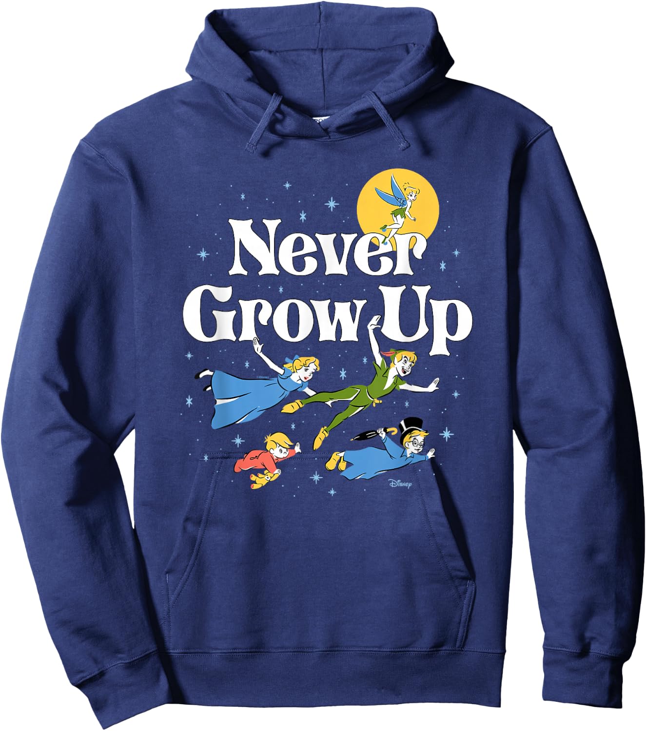 Peter Pan - Never Grow Up Characters Hoodie - Hoodie | Navy