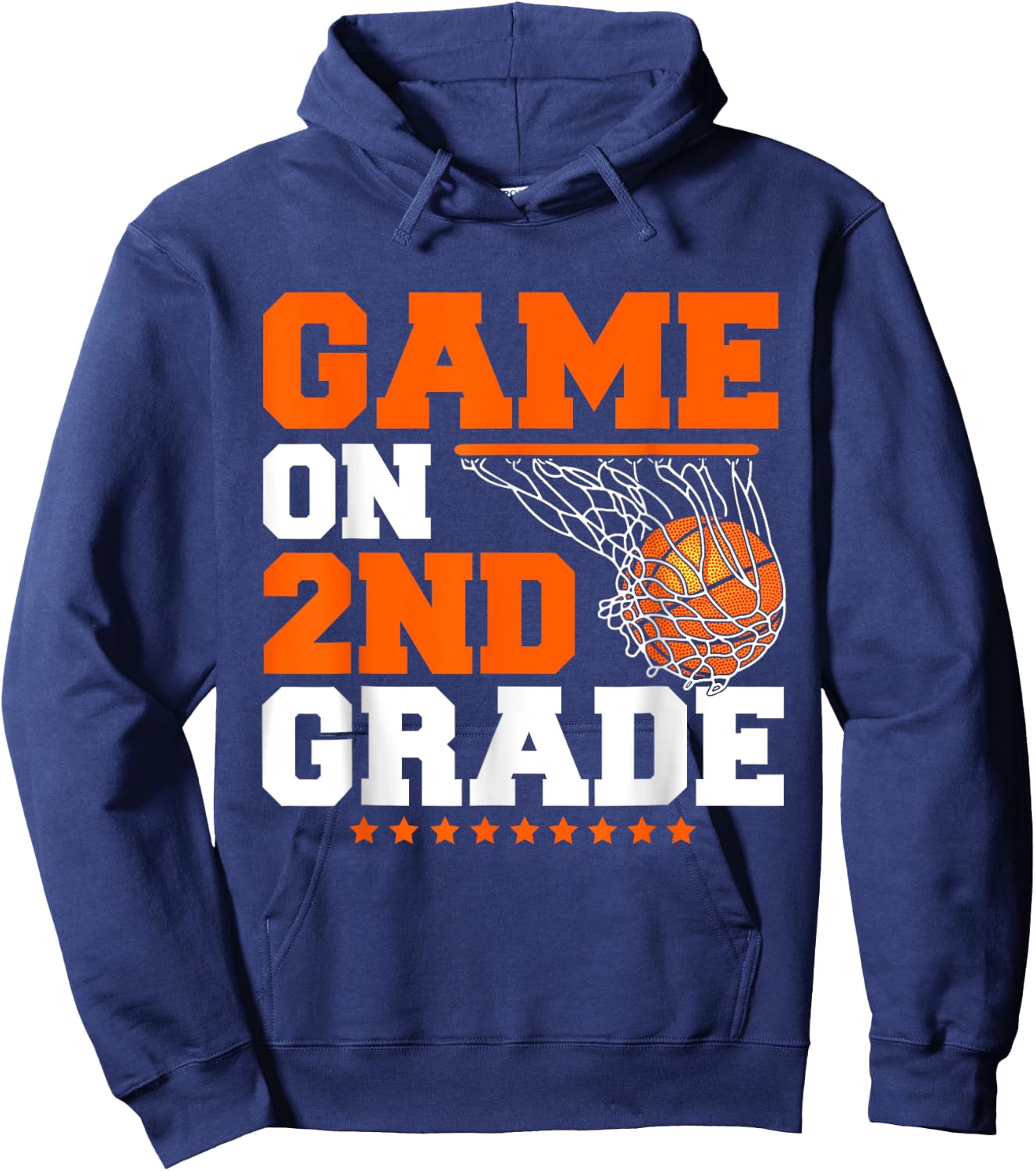 Funny Games On Second Grade Basketball First Day Of School Hoodie - Hoodie | Navy