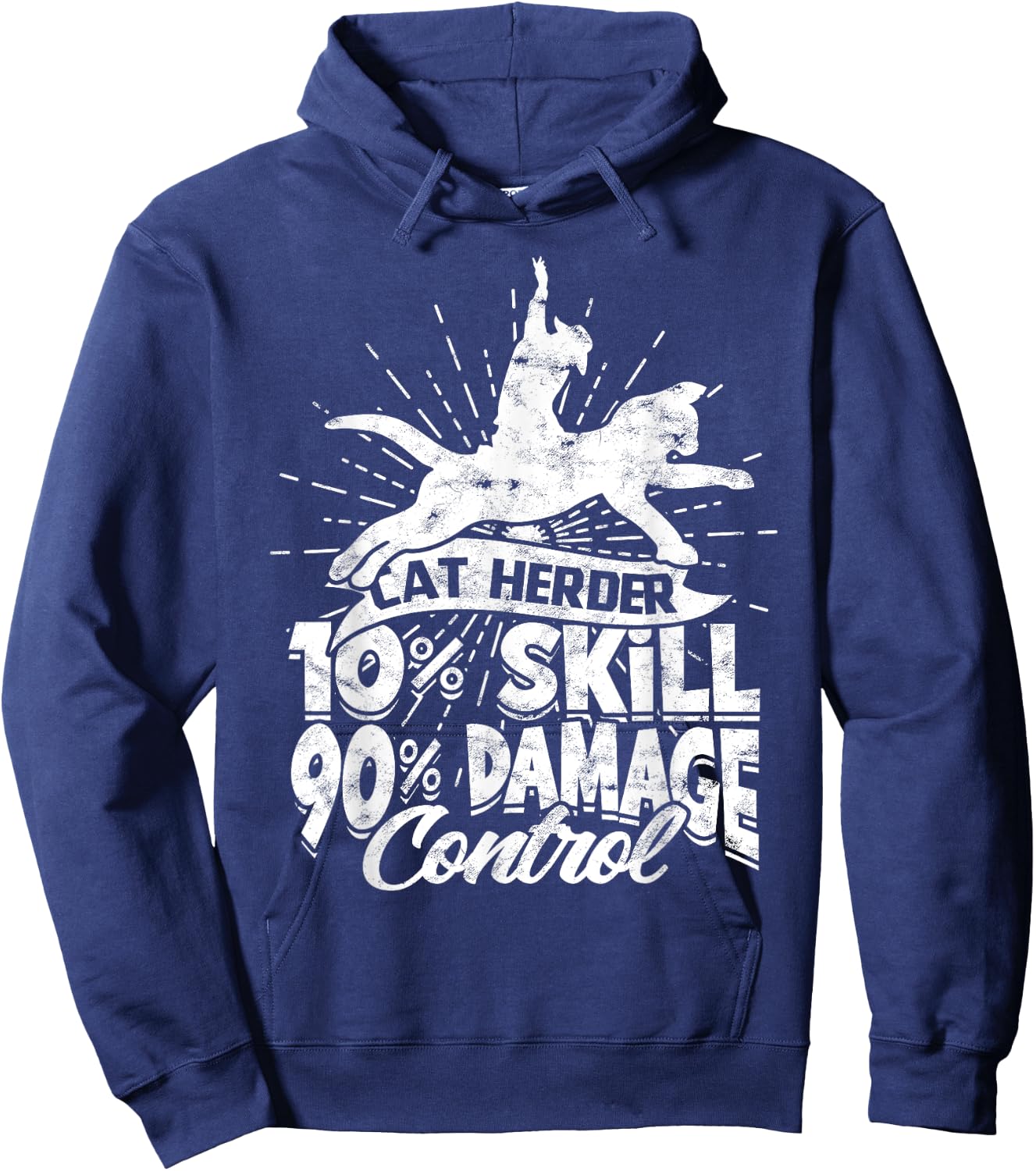 Cat Herding Champion Professional Cat Herder Hoodie - Hoodie | Navy