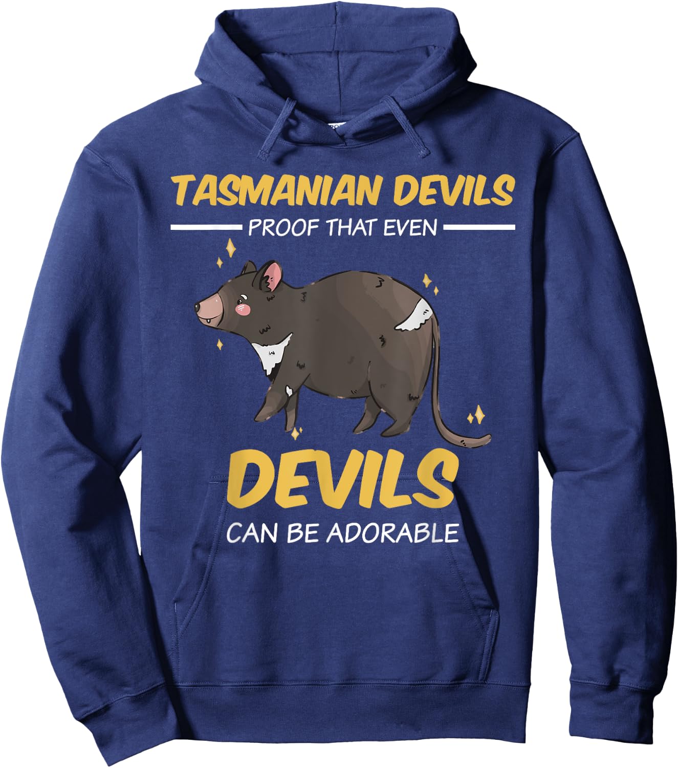 Proof that even Devils can be adorable | Tasmanian Devil Hoodie - Hoodie | Navy
