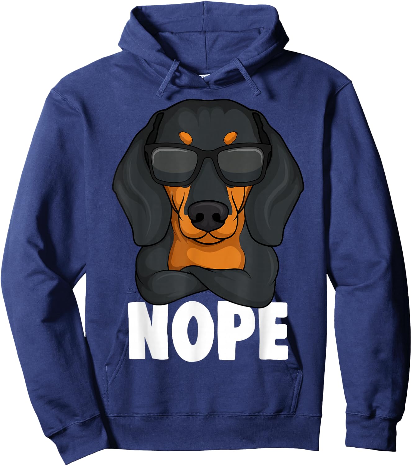 Dachshund Dachshund Teckel Nope Frauchen Master Children Women Hoodie - Hoodie | Navy