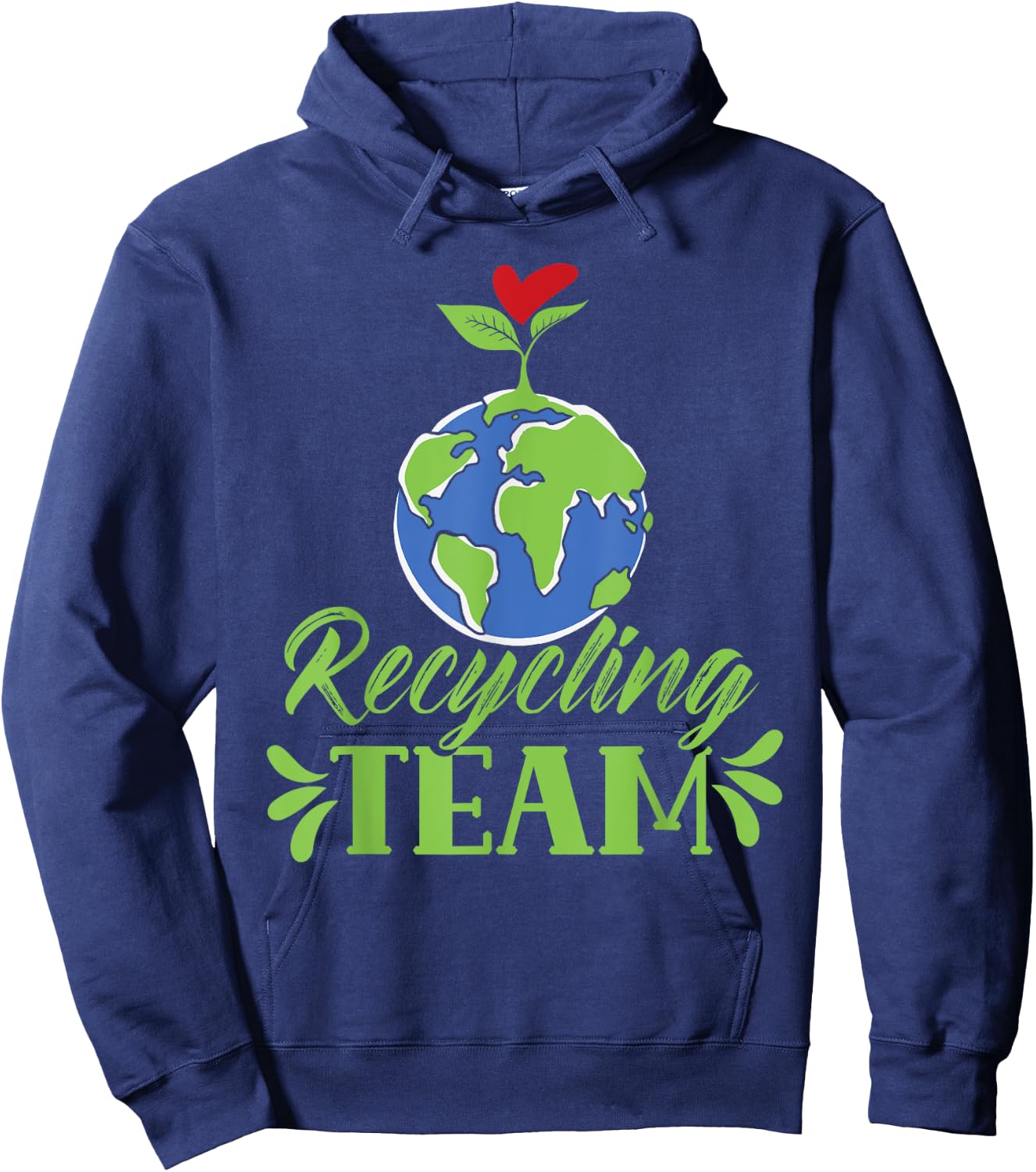 Recycling Team Recycle Environment Earth Day Trash Hoodie - Hoodie | Navy