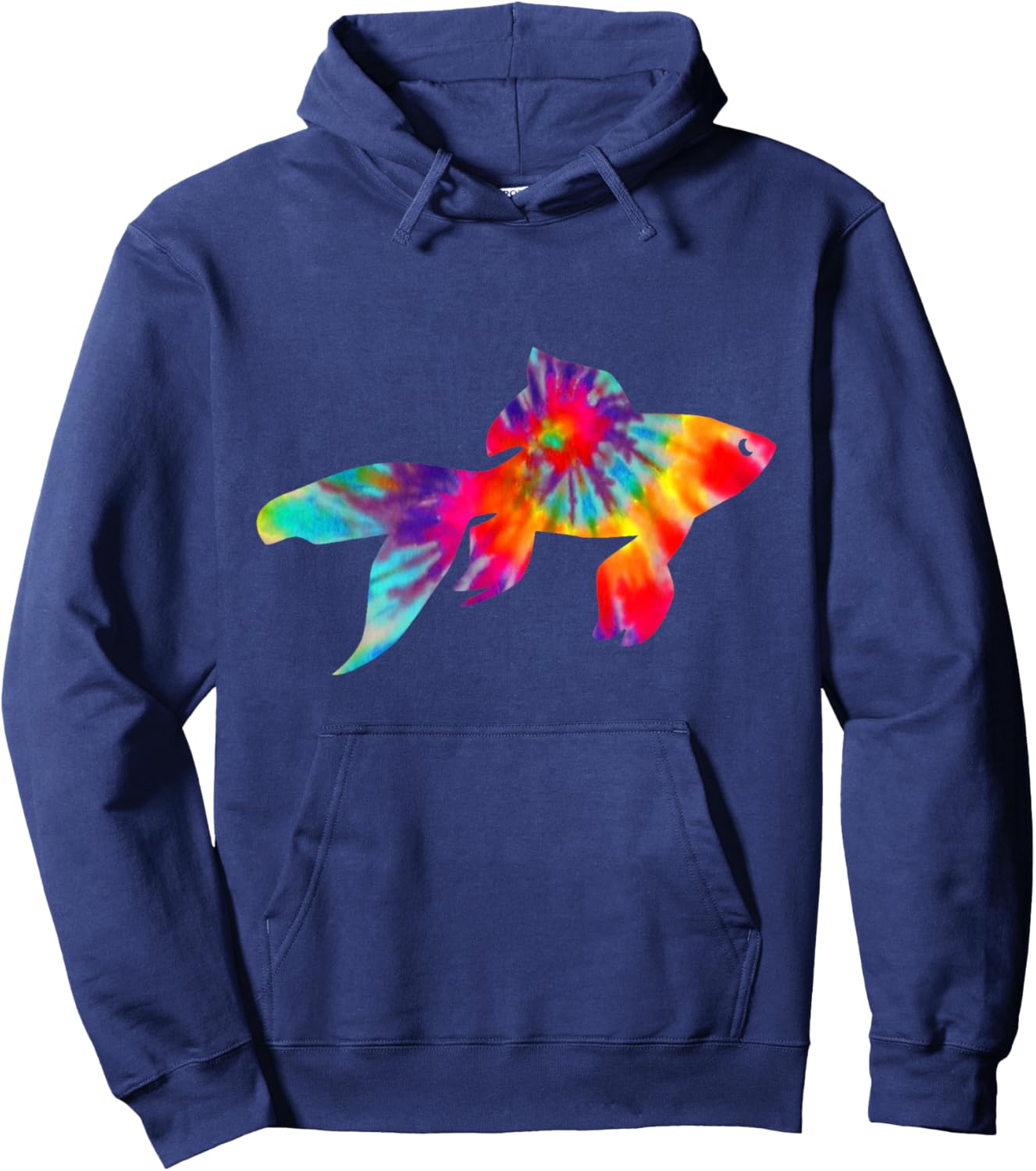 Goldfisch Tie Dye Vintage Pet Fish Aquarium Hoodie - Hoodie | Navy