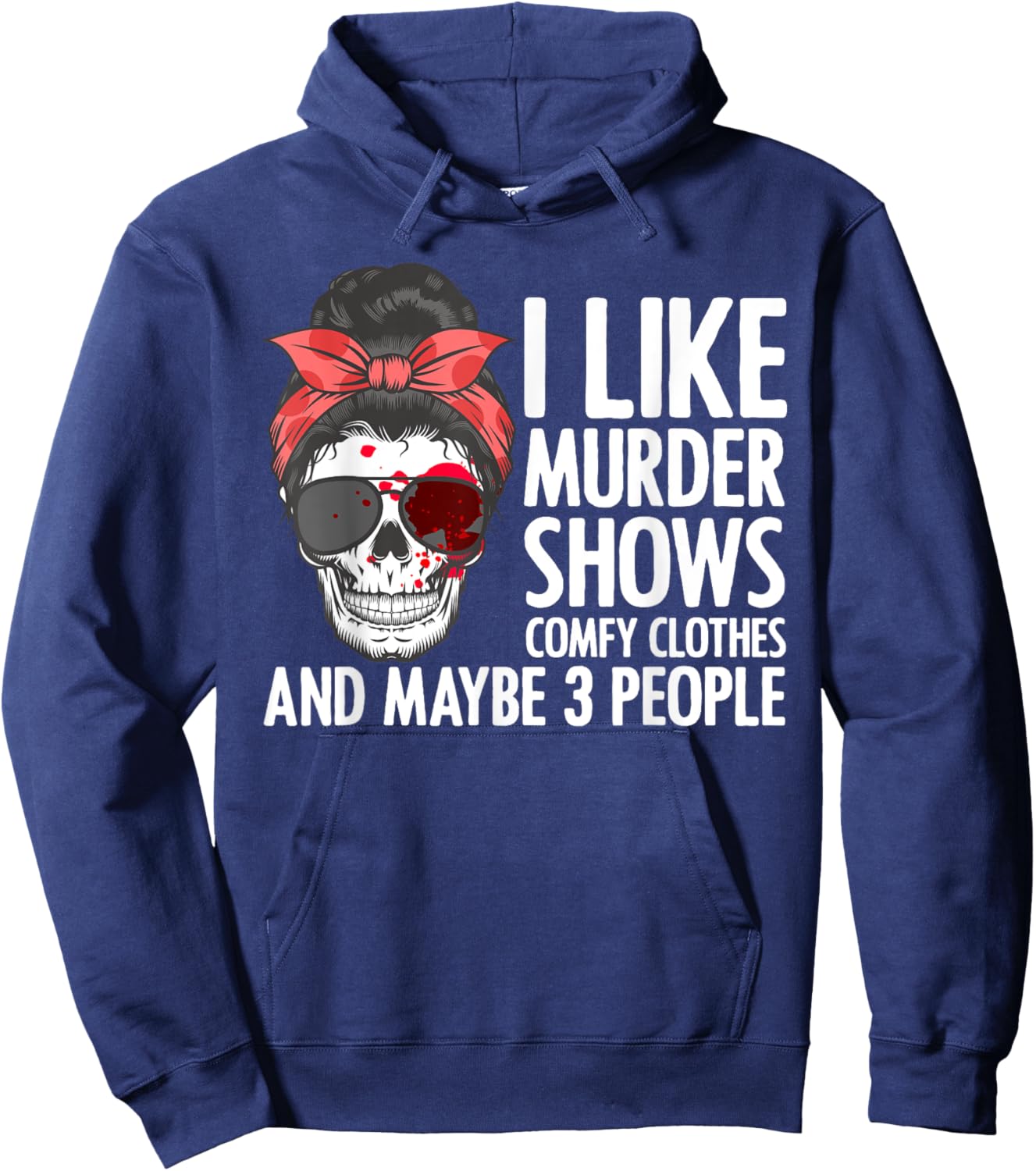 Cool Murder Show Art Women Murder Crime Investigator Hoodie - Hoodie | Navy