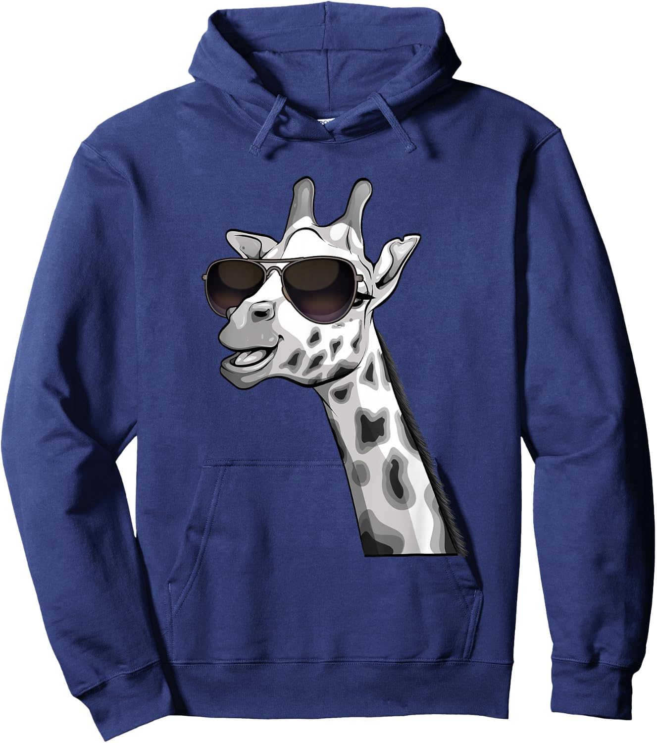Cool Giraffe Art Women Kids Animal Lover African Zoo Hoodie - Hoodie | Navy
