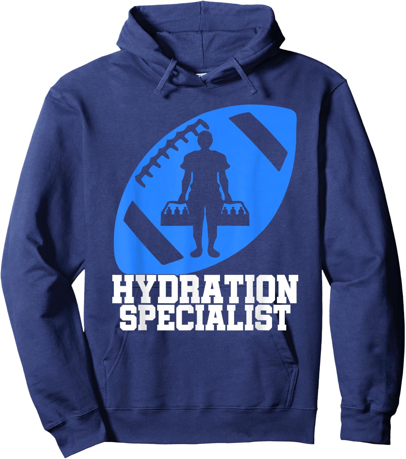 Hydration Specialist Team Manager Football Hydrated Waterboy Hoodie - Hoodie | Navy