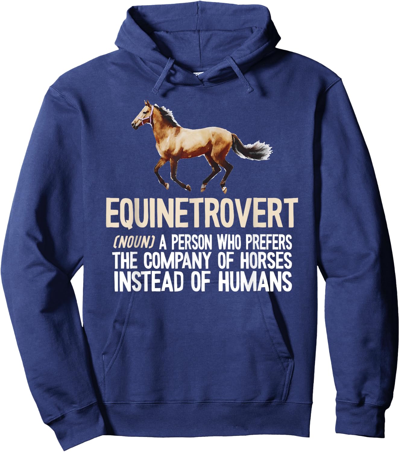 Horse Lover, Equestrian, Horse Rider, Horse Trainer, Horse Hoodie - Hoodie | Navy
