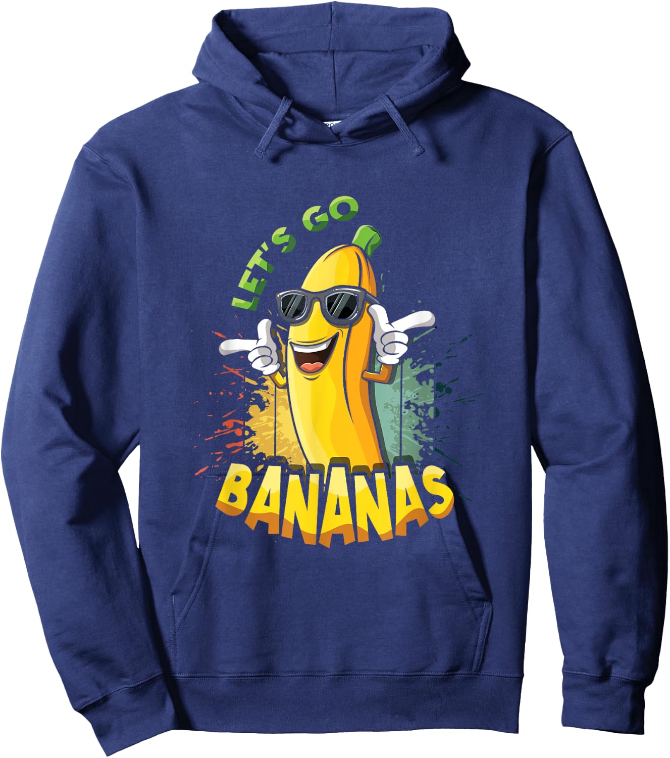 Fun Cool Retro Vintage Funny Banana Meme Let Us Go Banana Hoodie - Hoodie | Navy