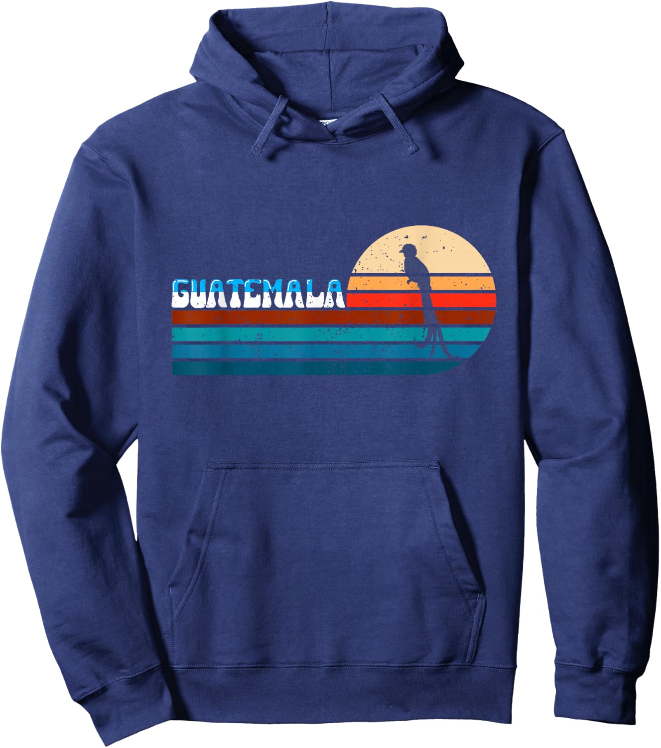 Retro Vintage Guatemala Guatemalan Quetzal Hoodie - Hoodie | Navy