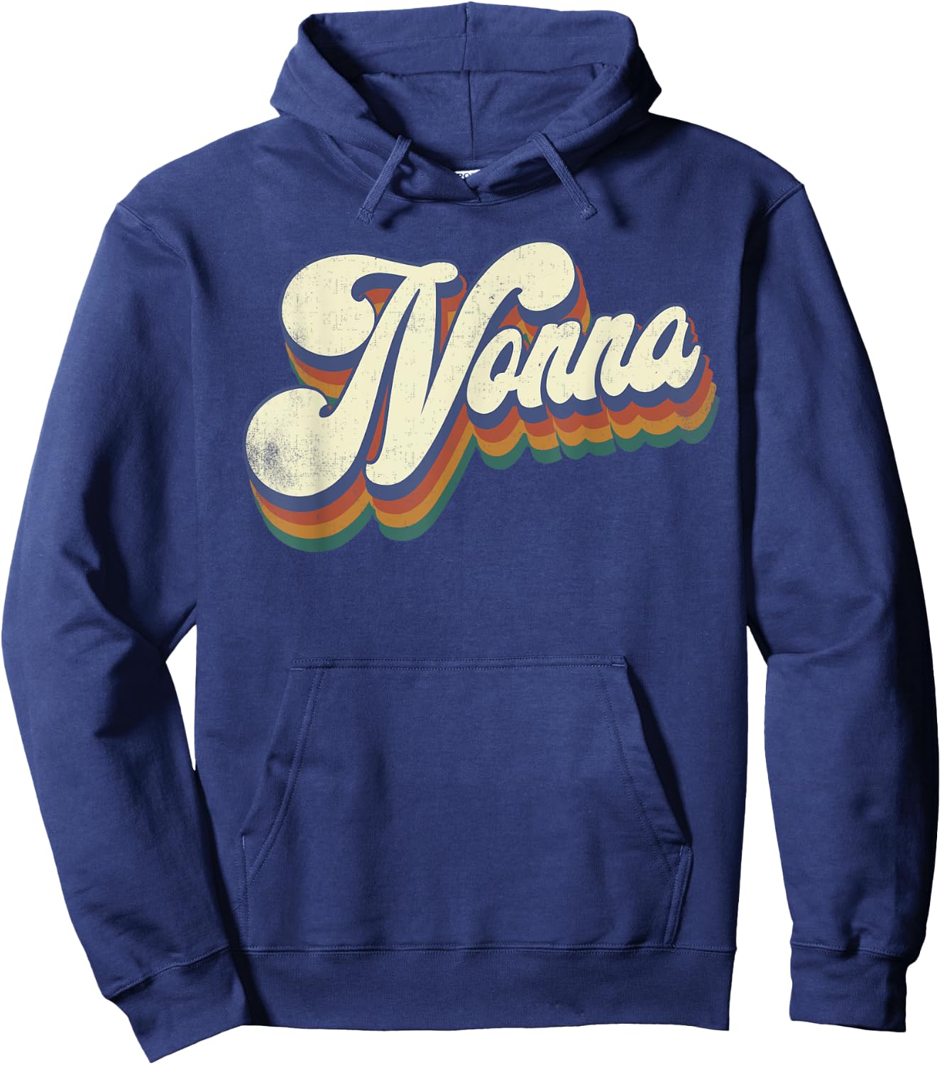 Nonna Gifts For Grandma Retro Vintage Mother's Day Nonna Hoodie - Hoodie | Navy