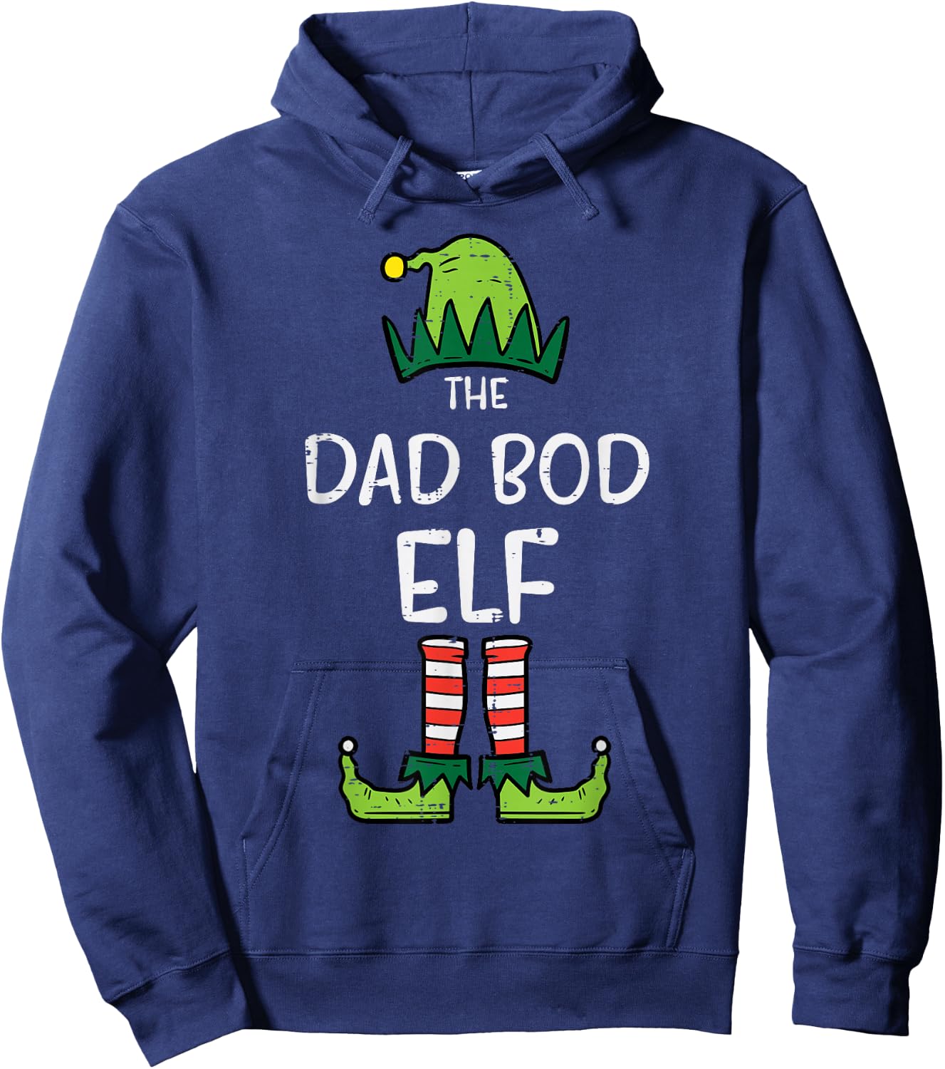 Dad Bod Elf Xmas Matching Christmas For Family Men Set Hoodie - Hoodie | Navy