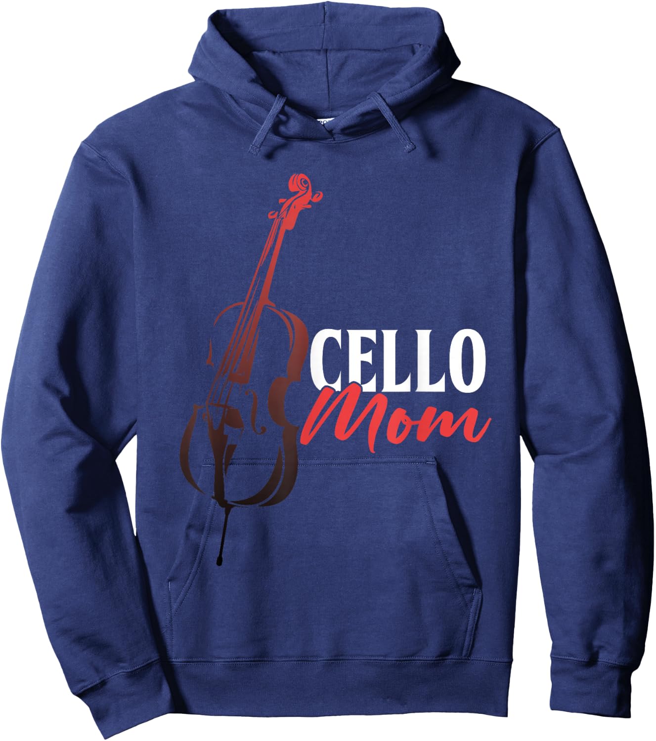 Cello Mom Cellist Musician Cello Player Mother Orchestra Hoodie - Hoodie | Navy