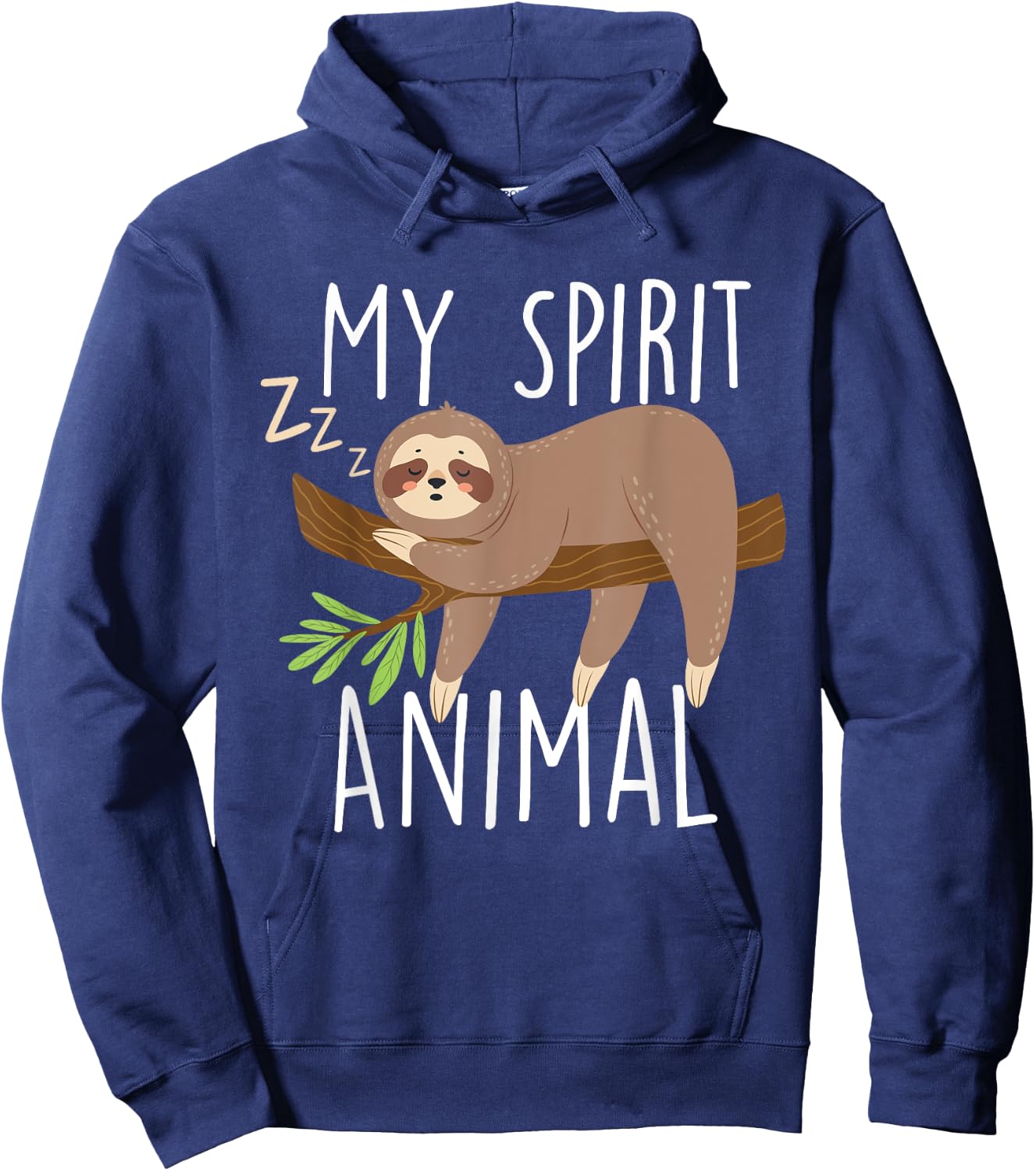 My Spirit Animal - Sleeping Sloth Zookeeper Environmentalist Hoodie - Hoodie | Navy