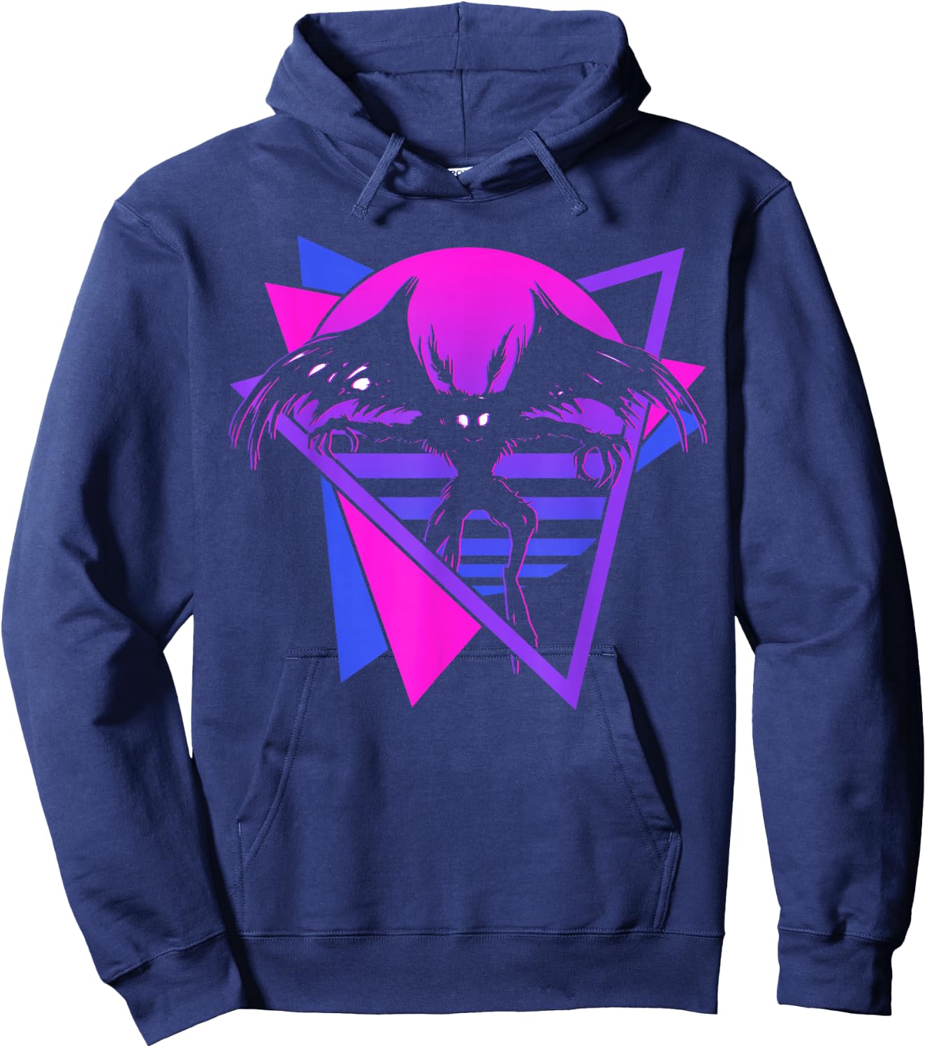Mothman Cryptid Cryptozoology Retro Hoodie - Hoodie | Navy