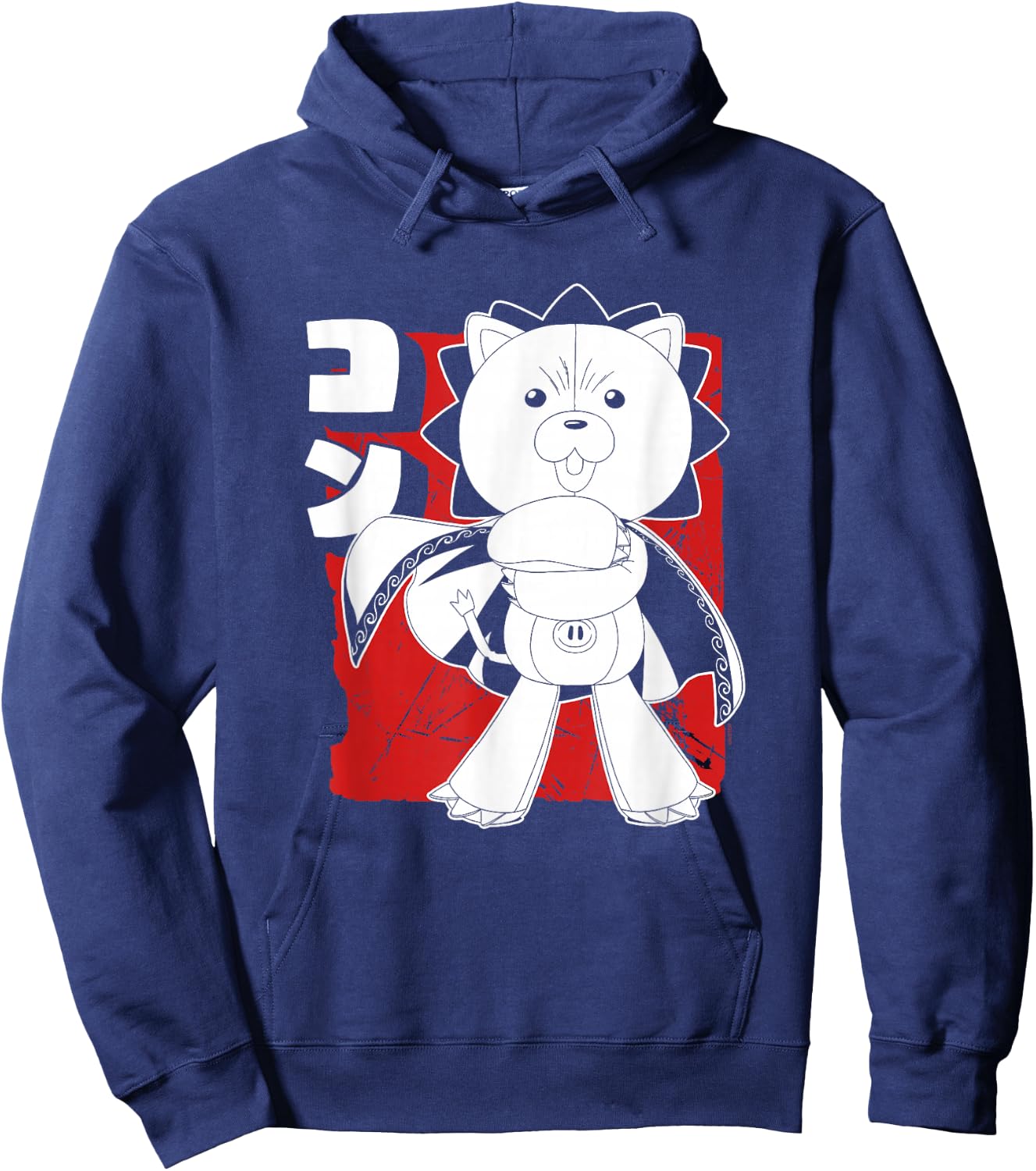 Bleach Kon with Cape Anime Hoodie - Hoodie | Navy