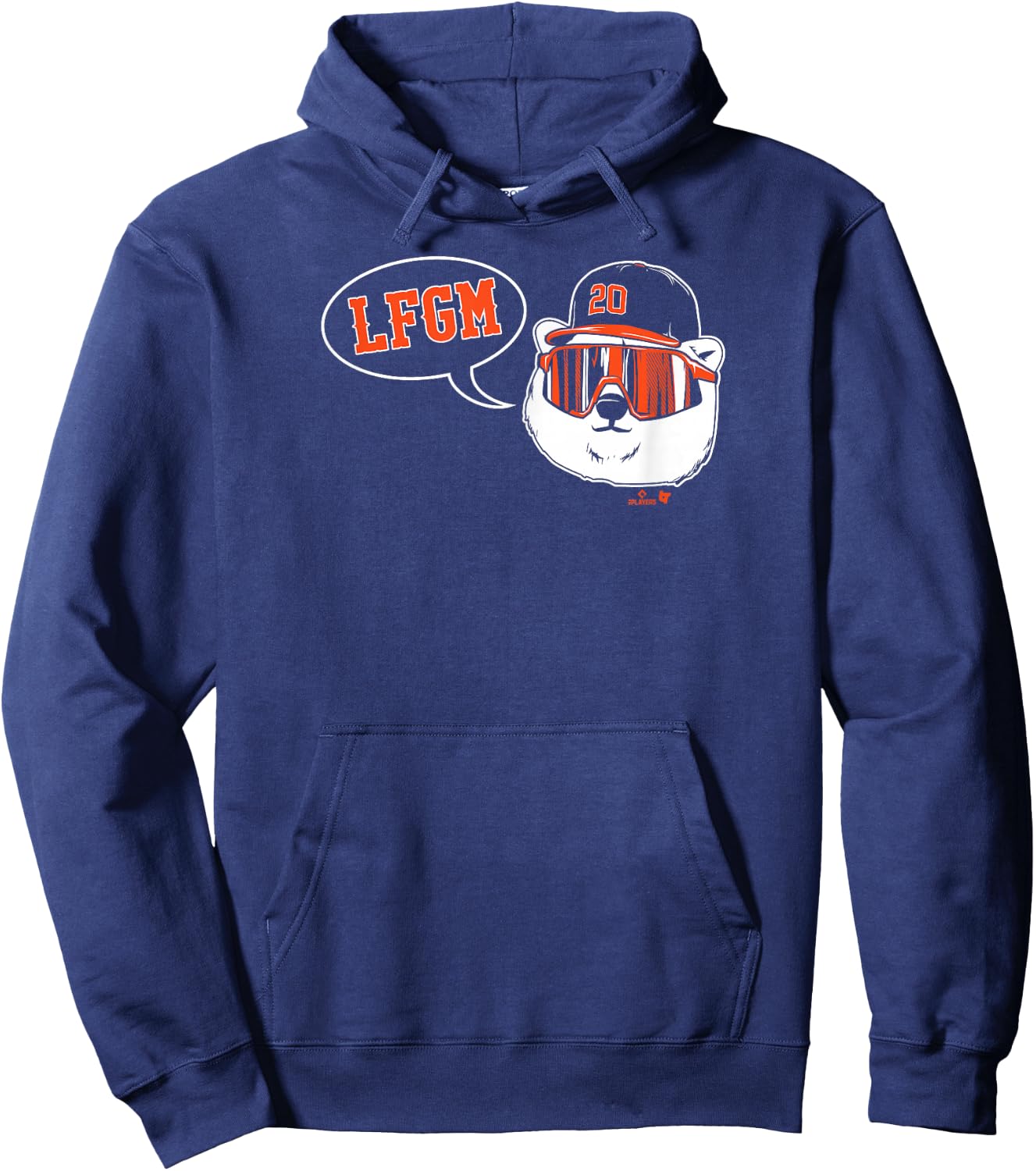 Pete Alonso - LFGM Polar Bear - New York Baseball Hoodie - Hoodie | Navy