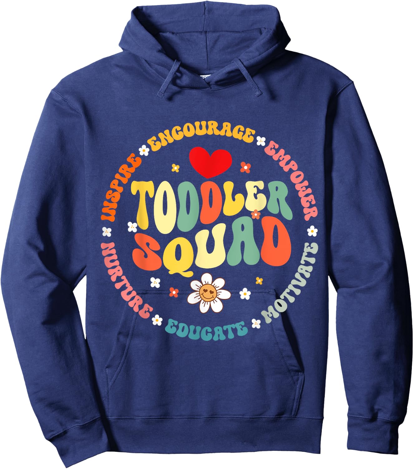 Toddler Squad Pre-K Teacher Pre School Back to School Hoodie - Hoodie | Navy