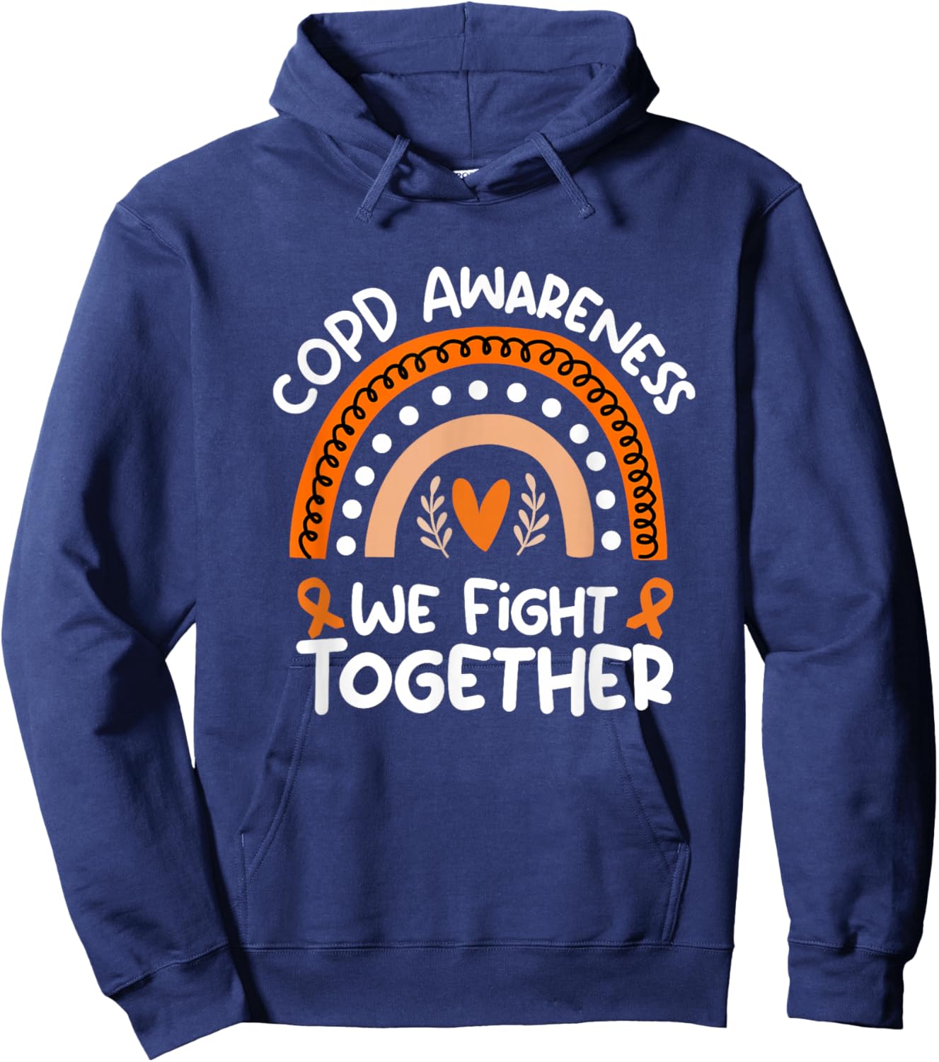 Chronic Obstructive Pulmonary Disease Awareness Shirt | COPD Hoodie - Hoodie | Navy