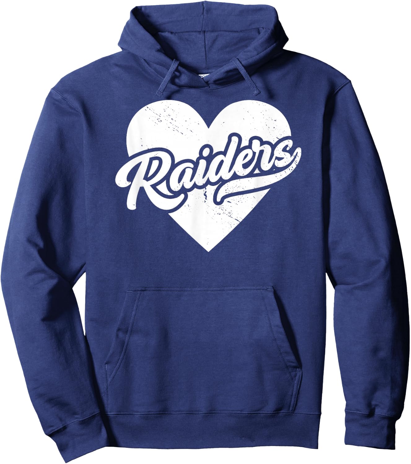 Vintage Raiders School Spirit Go Raiders Love Hoodie - Hoodie | Navy