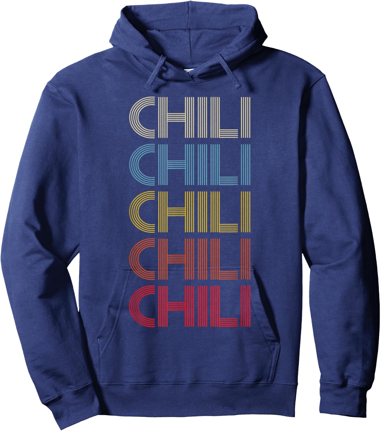 Pepper Retro Spicy Vintage Chili Hoodie - Hoodie | Navy
