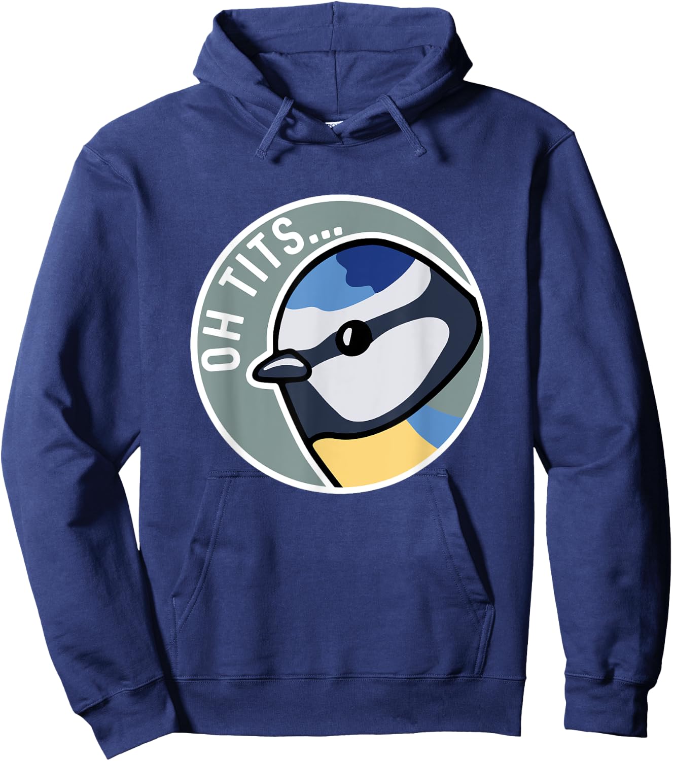 Tit Bird Oh Tits Bird Watcher Hoodie - Hoodie | Navy