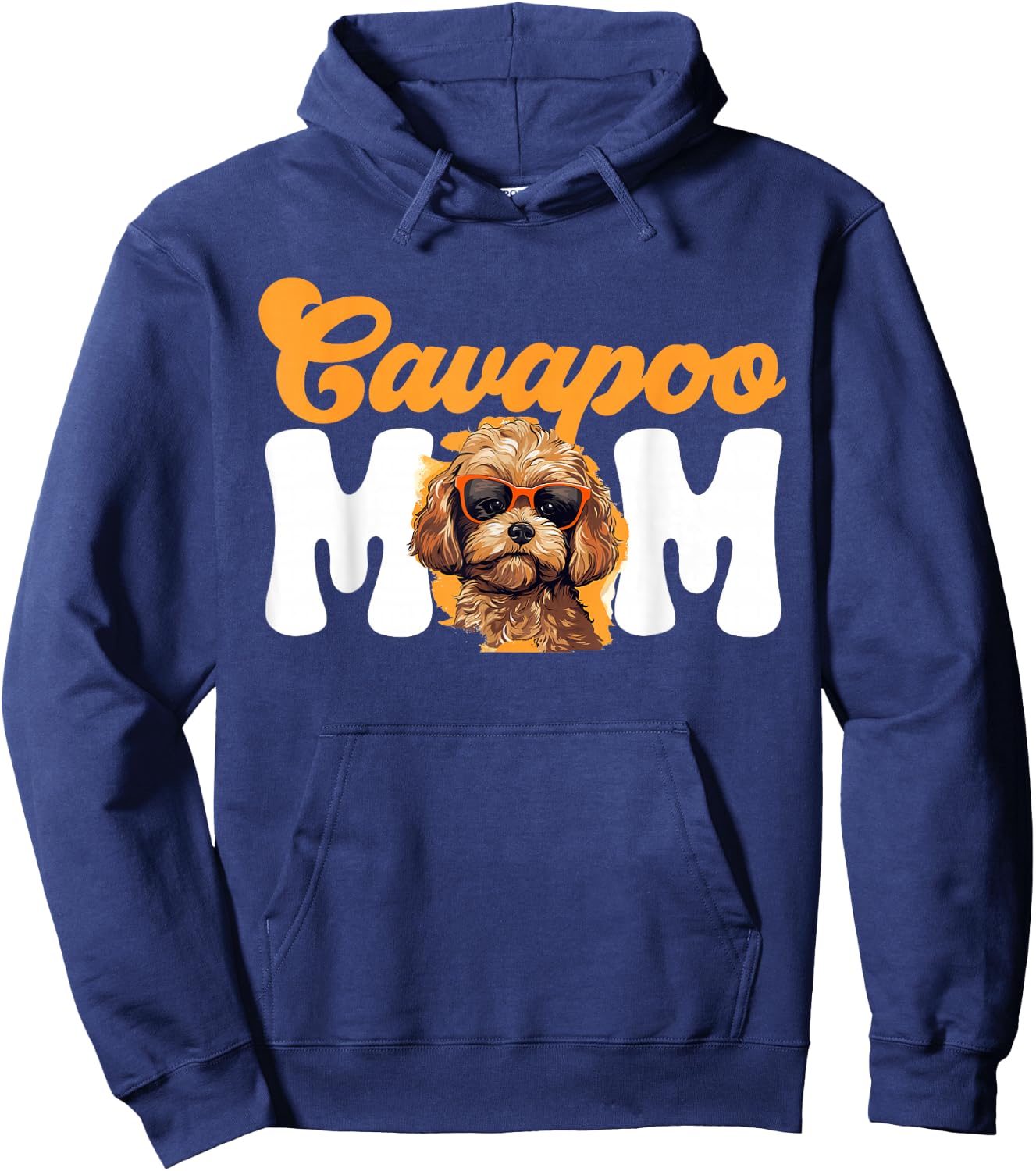 Cavapoo Dog Breed Pet Cavapoo Mom Hoodie - Hoodie | Navy