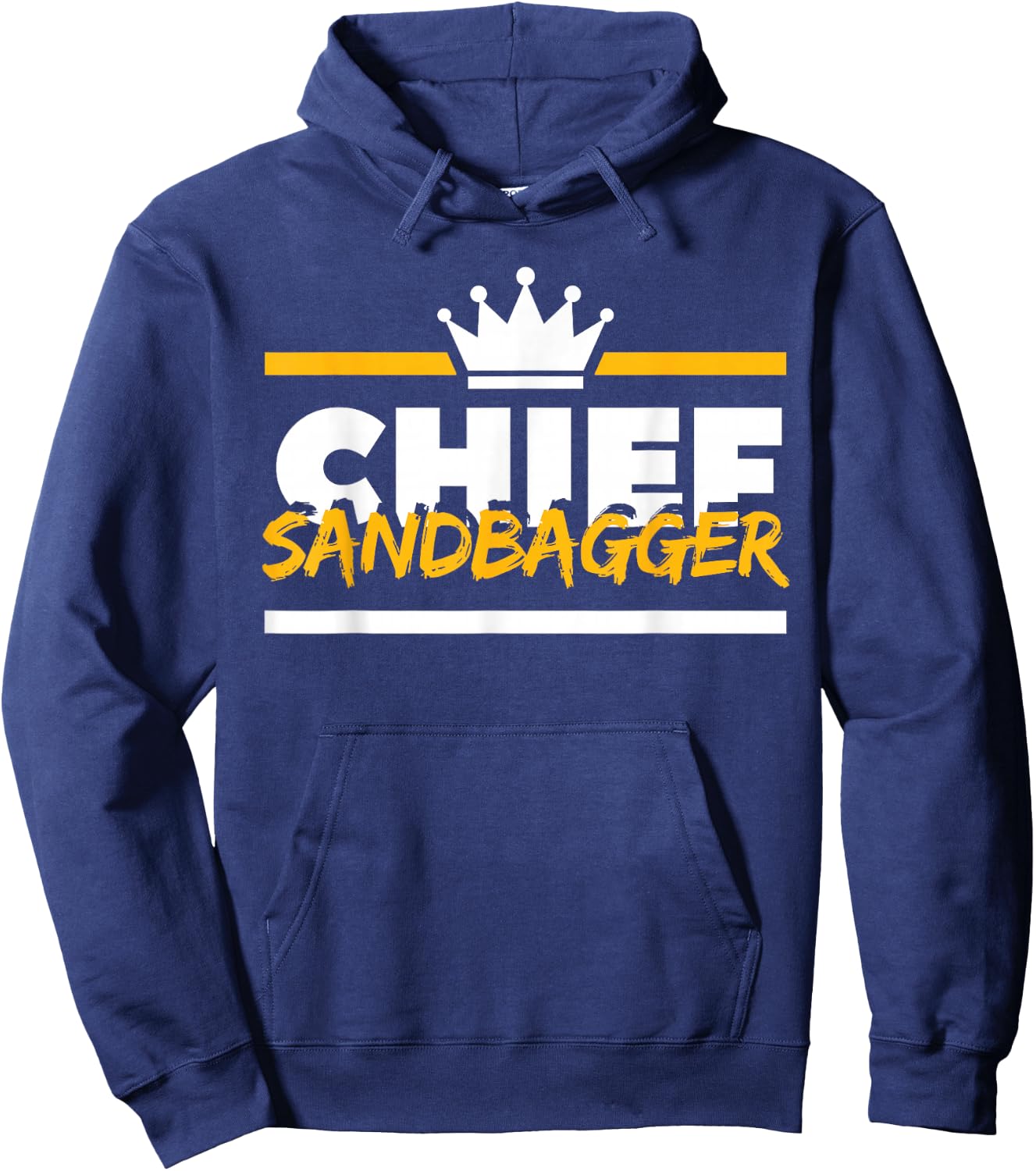 Chief Sandbagger Gag Golf Hoodie - Hoodie | Navy