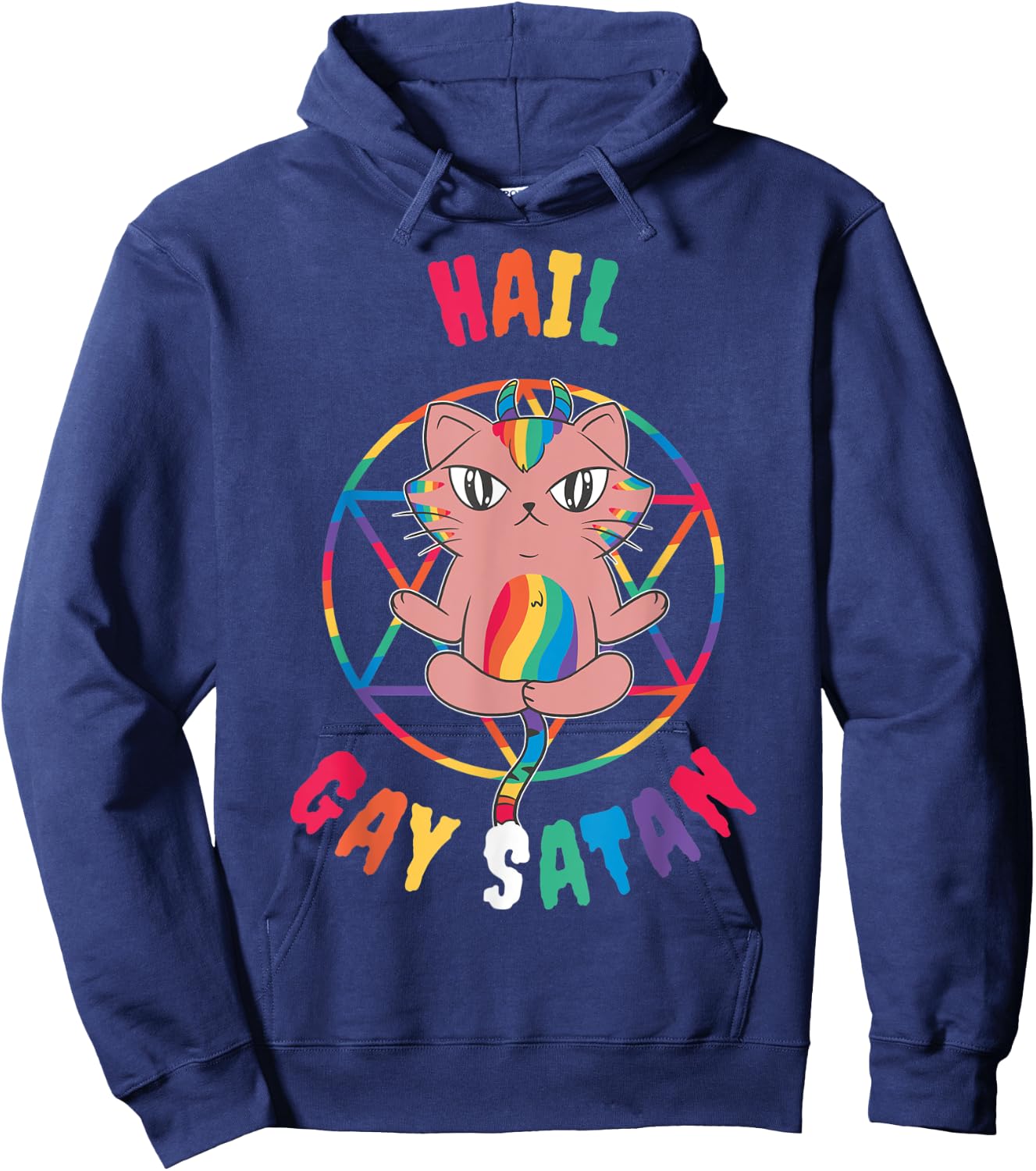 Hail Gay Satan Hoodie - Hoodie | Navy