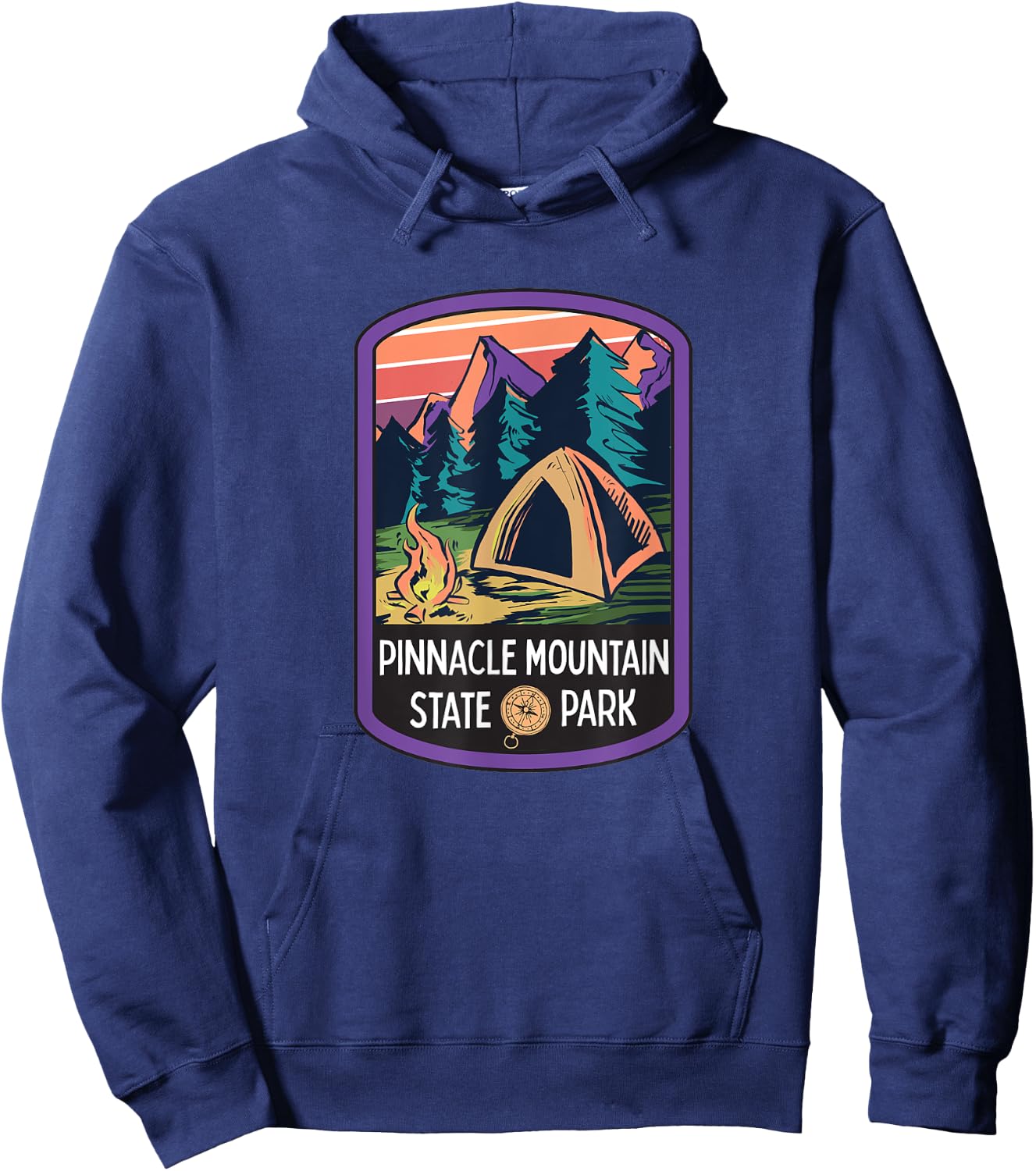Pinnacle Mountain State Park Arkansas Ozark Camping Hiking Hoodie - Hoodie | Navy