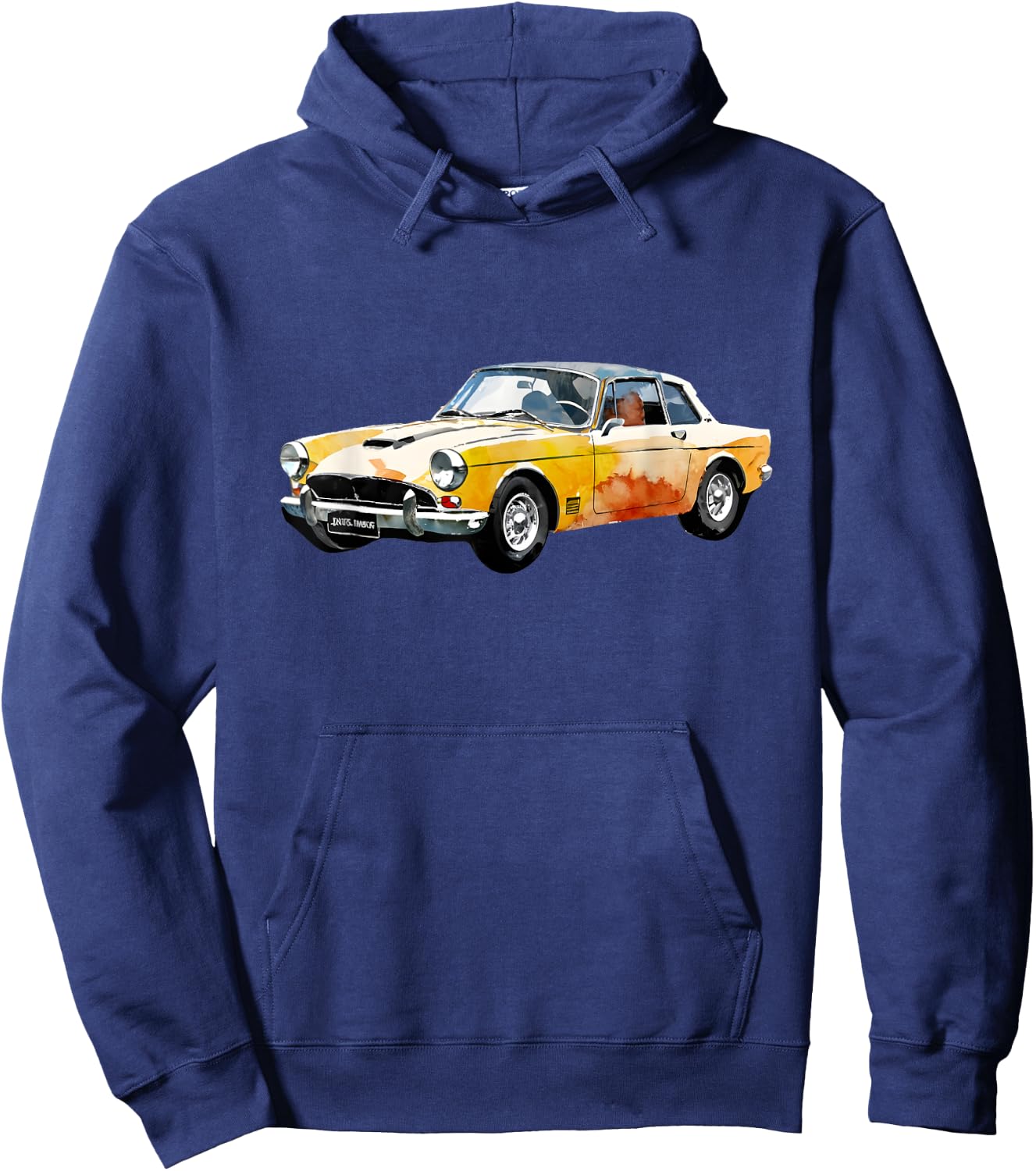1967 Sunbeams Alpines Series V Vintage Car Graphic Hoodie - Hoodie | Navy