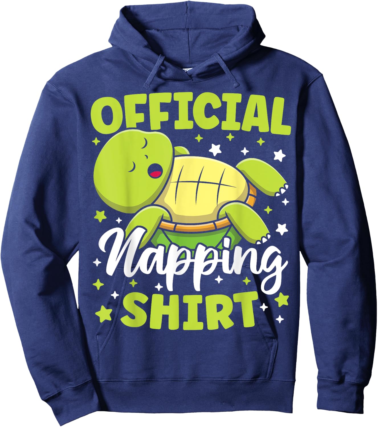 Official Napping Shirt Cute Kawaii Sleeping Turtle Lover Hoodie - Hoodie | Navy