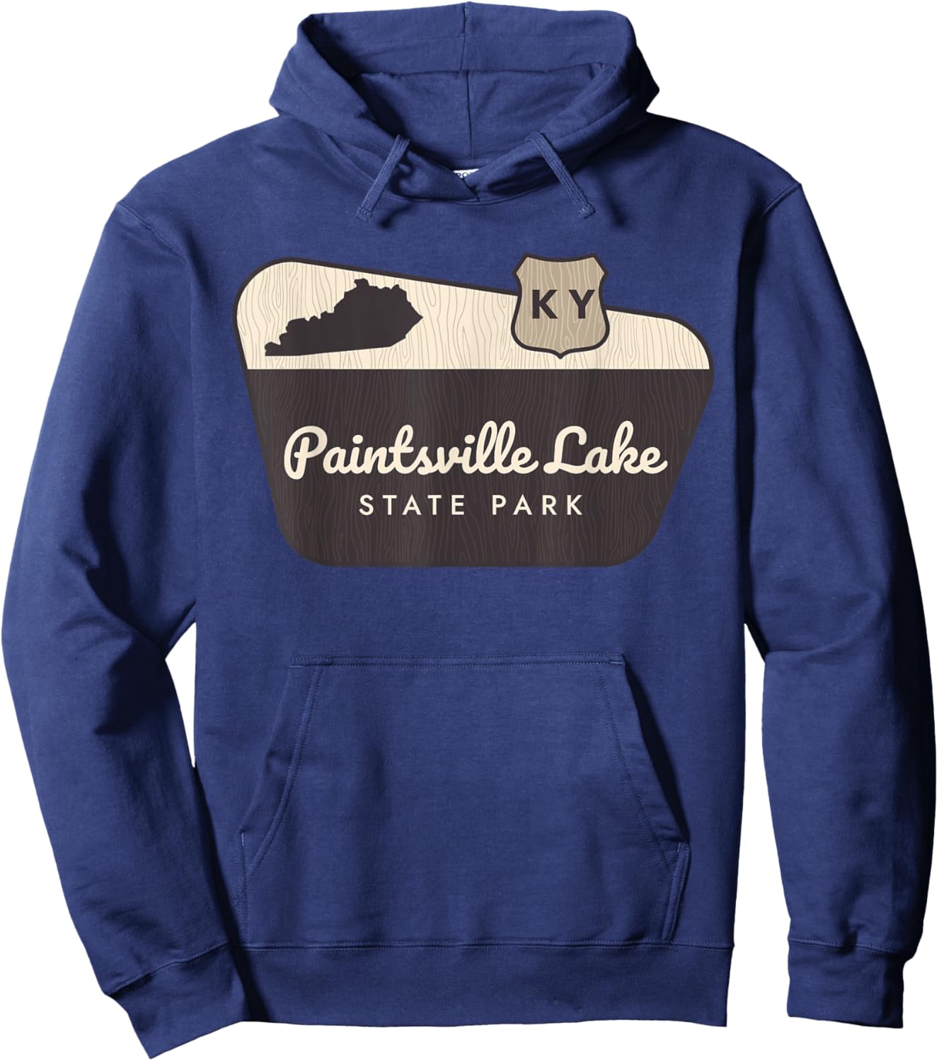 Paintsville Lake State Park Kentucky Welcome Sign Vacation Hoodie - Hoodie | Navy