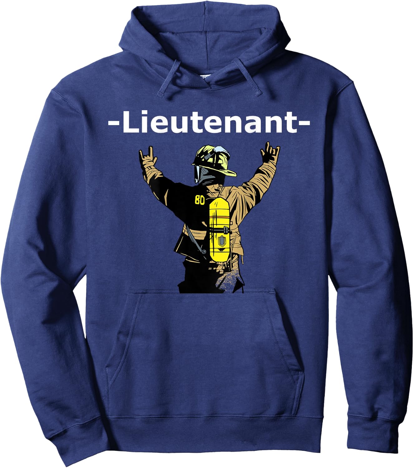 Exam Lieutenant and Cool Firefighter Fire Department Hoodie - Hoodie | Navy
