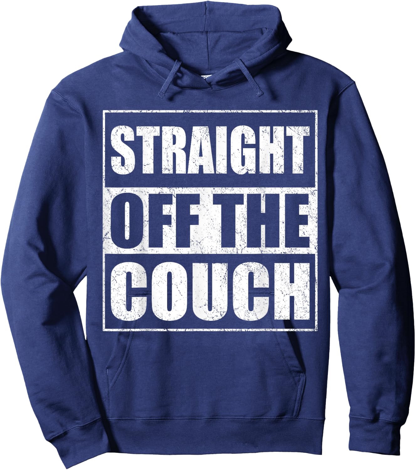 Straight Off The Couch Funny Football Offensive Lineman Hoodie - Hoodie | Navy