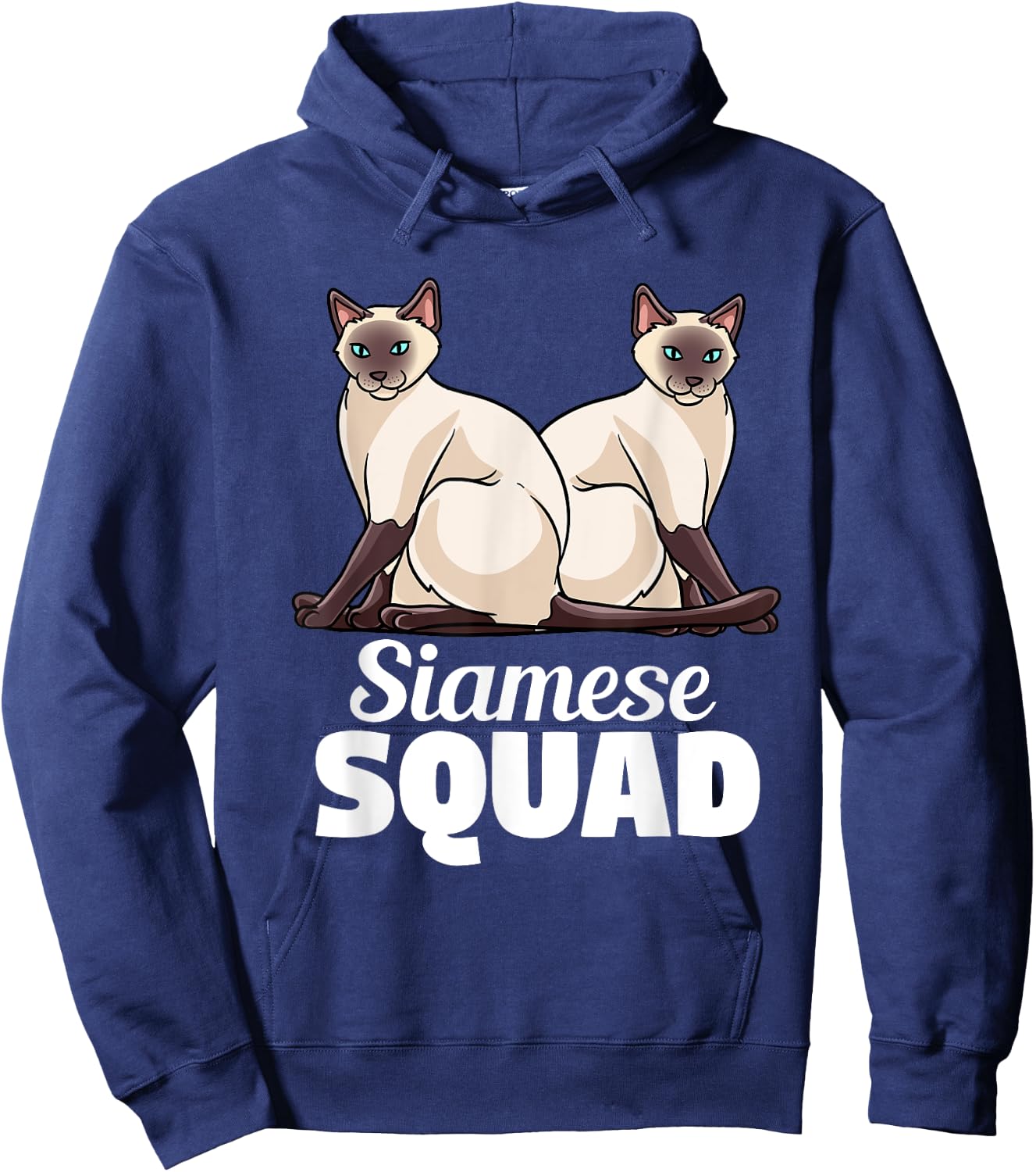 Siamese Cat Gift Men Kids - Love My Siamese Cat Hoodie - Hoodie | Navy